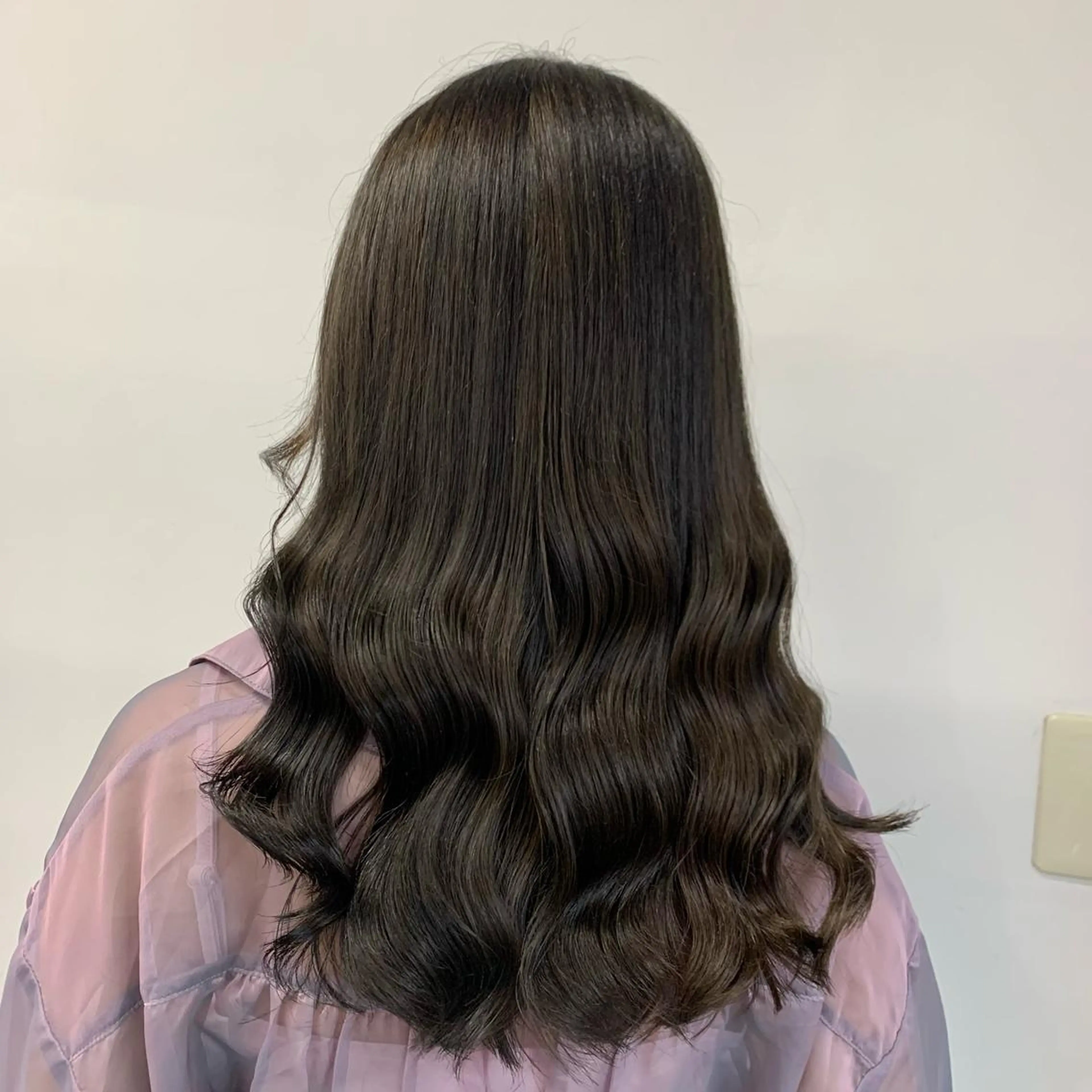 ロング カラー パーマ ヘアアレンジ メンズ キッズ ネイル マツエク・マツパ ブラウンカラー オリーブブラウン カラーマツエク ブラウン 🦋haginoya miho🦋のマツエク・マツパデザイン