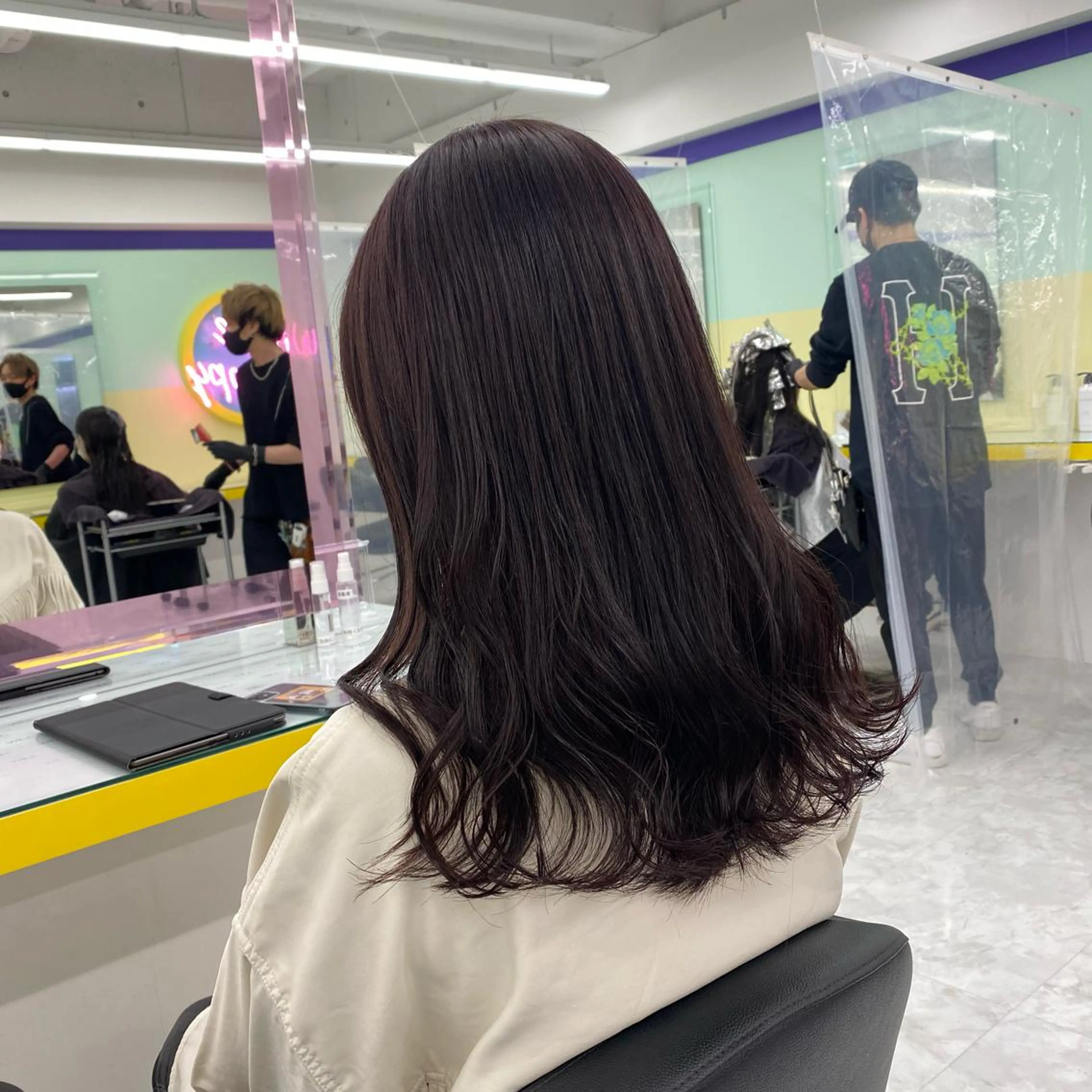 セミロング カラー ヘアアレンジ ヘアカラー トリートメント GOTODAY shair salon 横浜mare店所属・透明感抜群カラー mai🍑♡のヘアスタイル