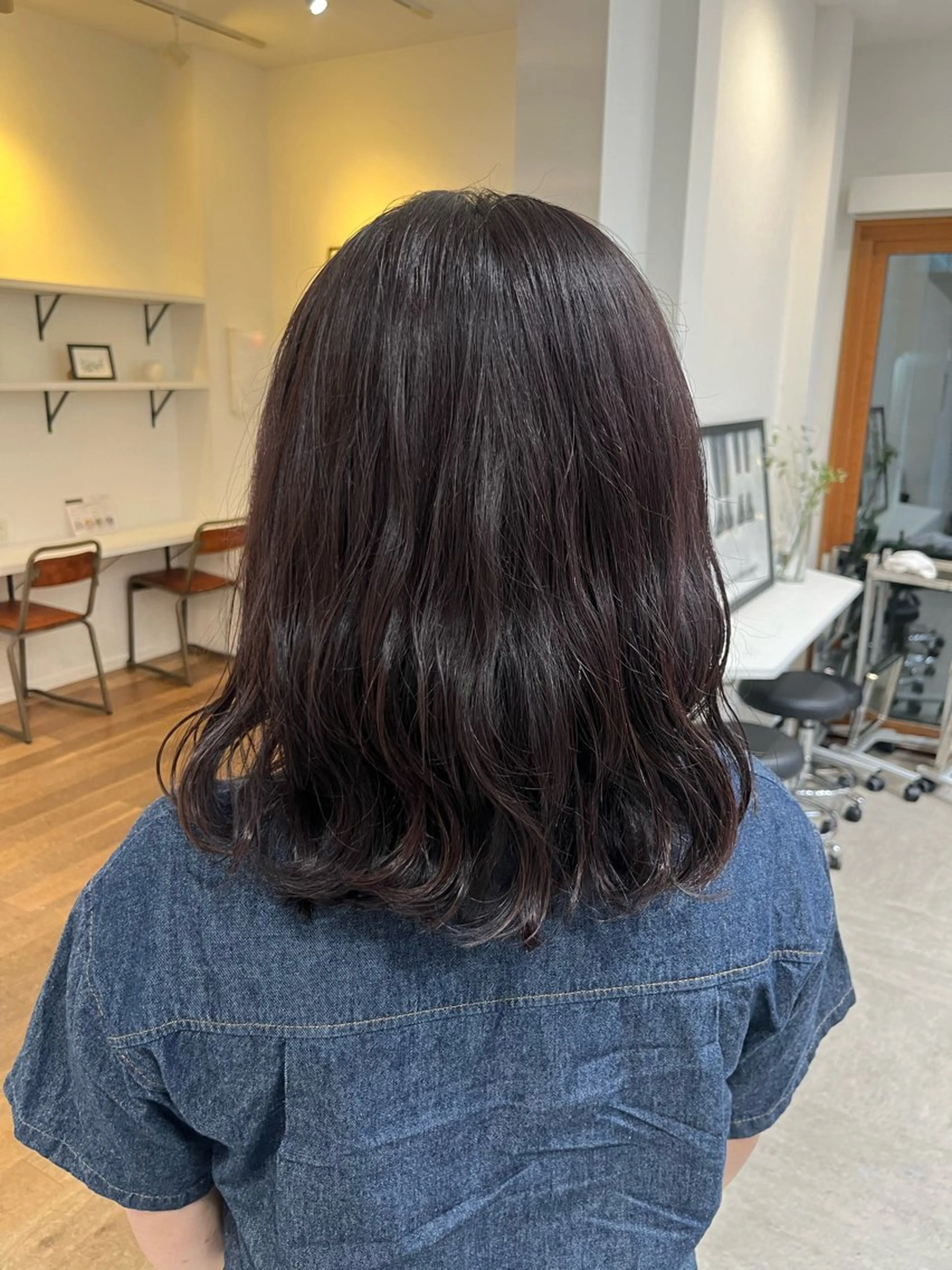 ミディアム トリートメント カット ヘアカラー トリートメント 無料カットモデル‪✨ ✂️Nanami🌷のヘアスタイル