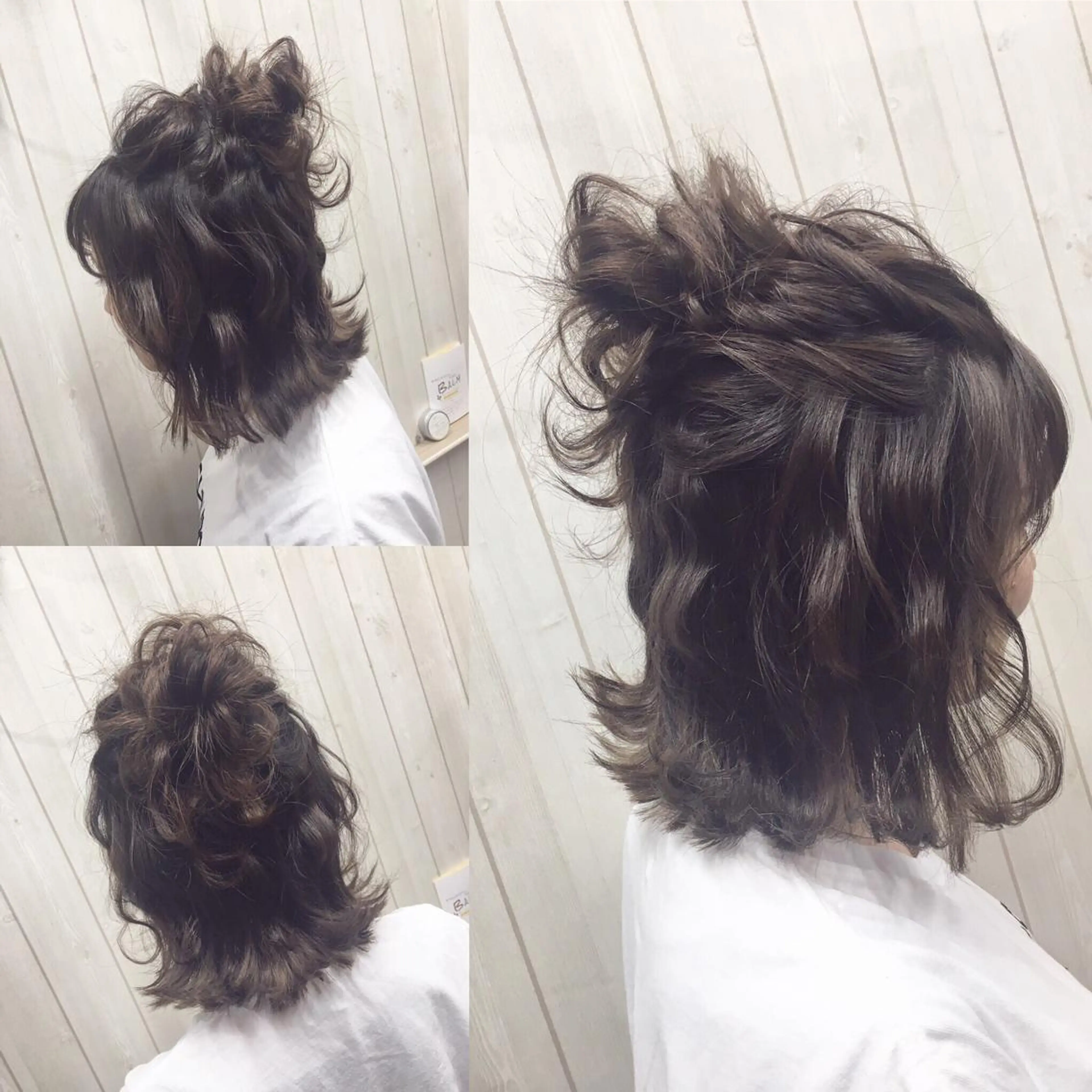 カラー ヘアアレンジ グレージュ カット ヘアカラー Partie （パルティー）のヘアスタイル