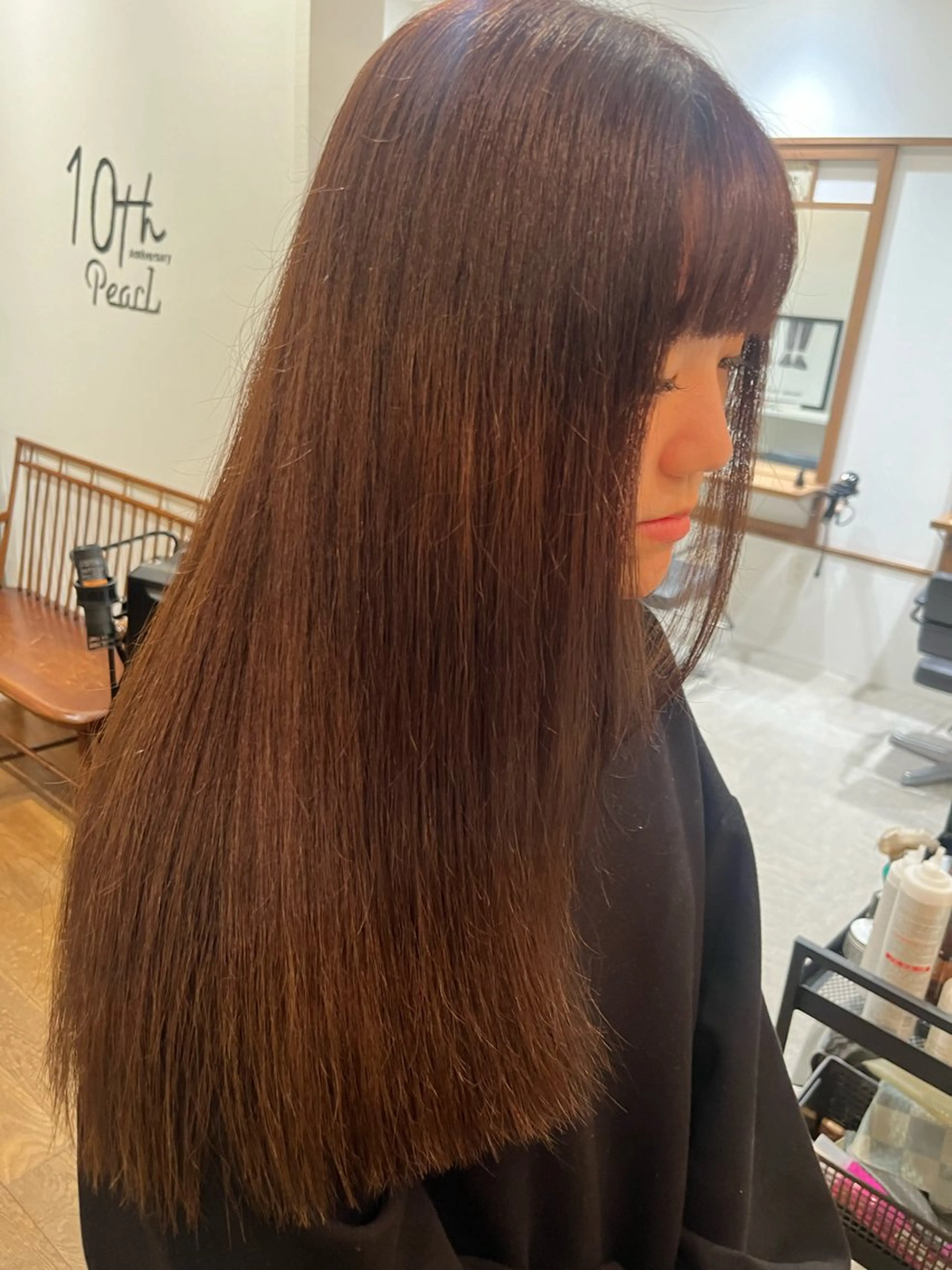 ロング トリートメント ヘアカラー トリートメント 無料カットモデル‪✨ ✂️Nanami🌷のヘアスタイル