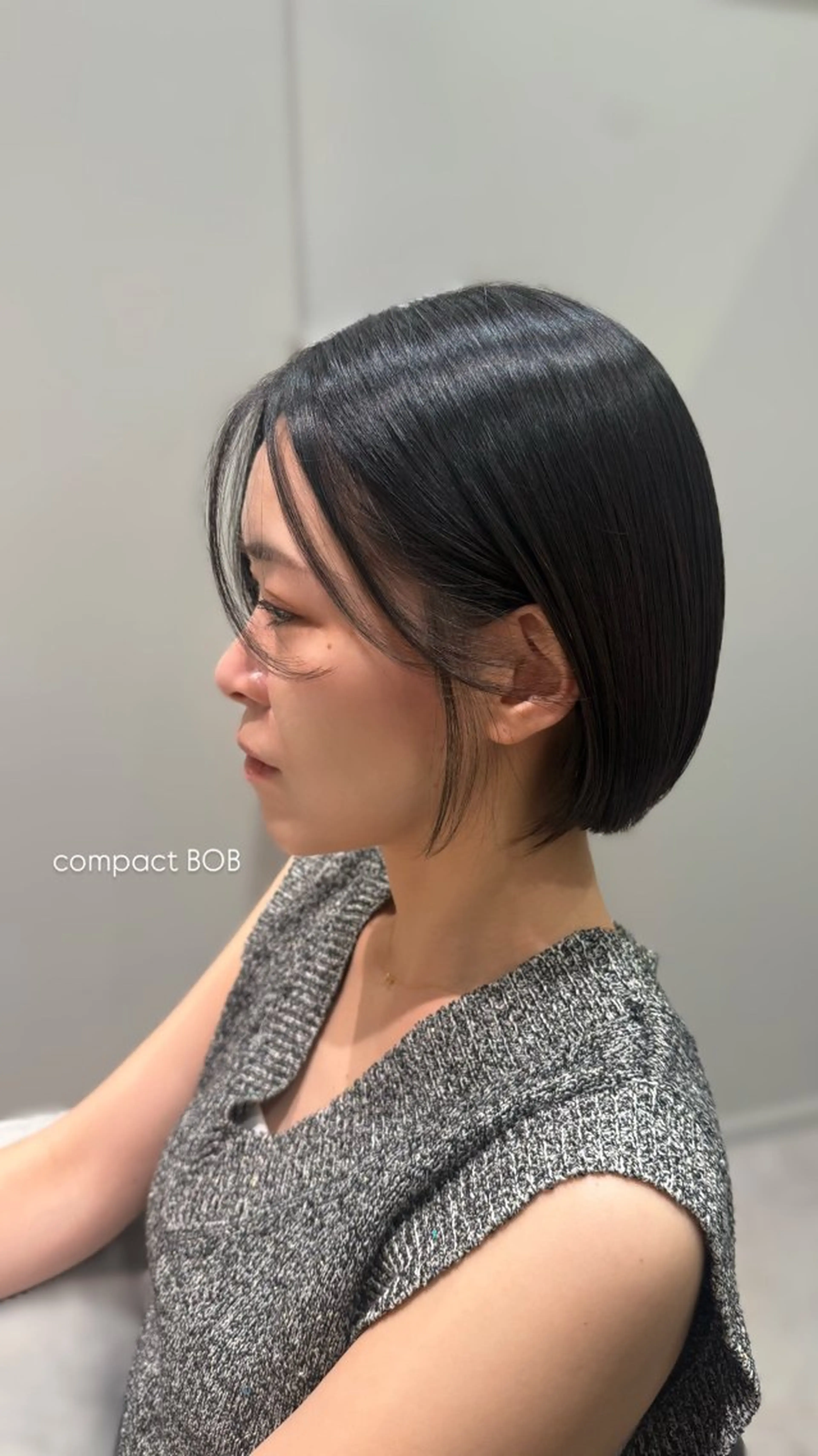 ショート ボブ カット トリートメント レイヤー/髪質改善カ ラ-🤍津田奈々美‎のヘアスタイル