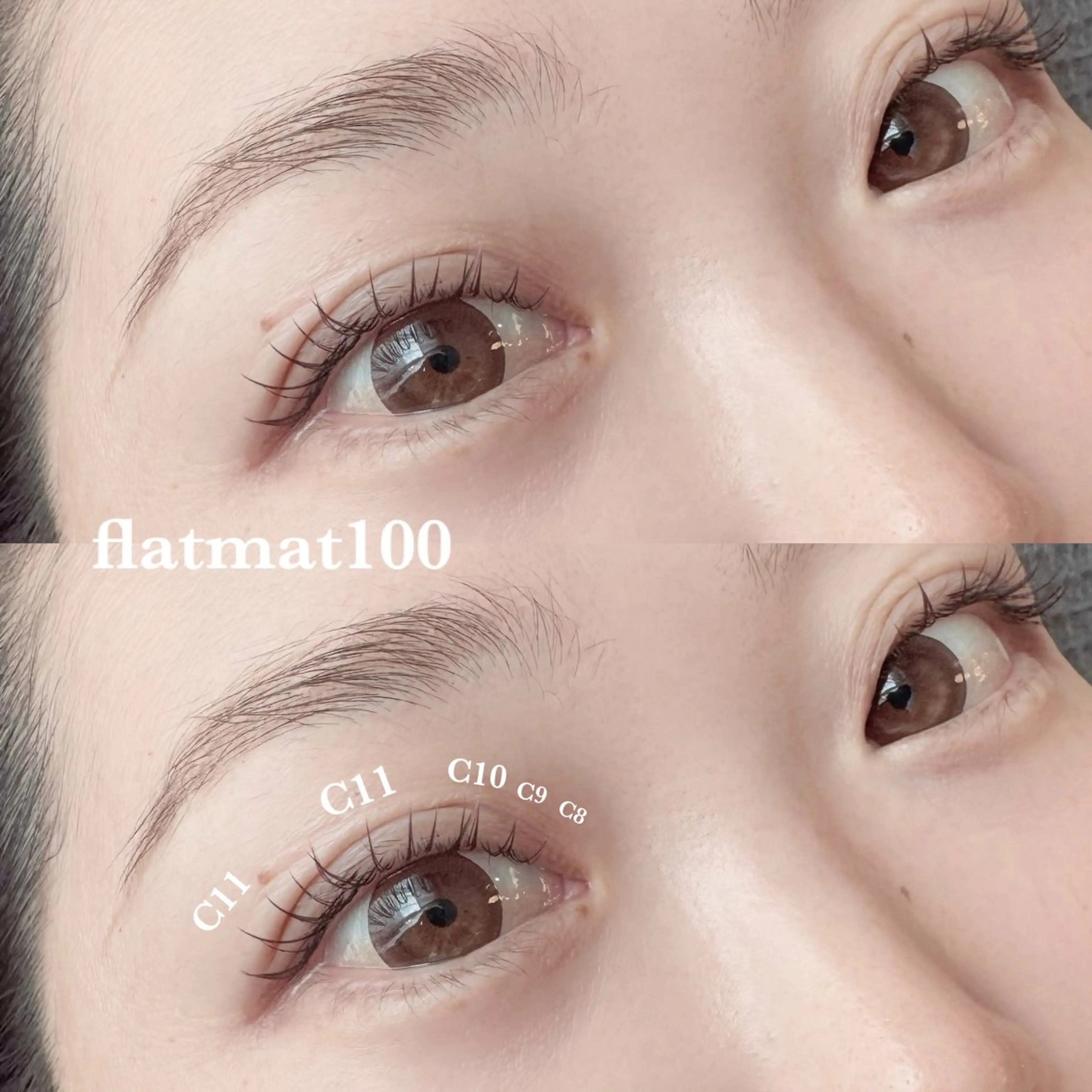 フラットマット100本の写真
