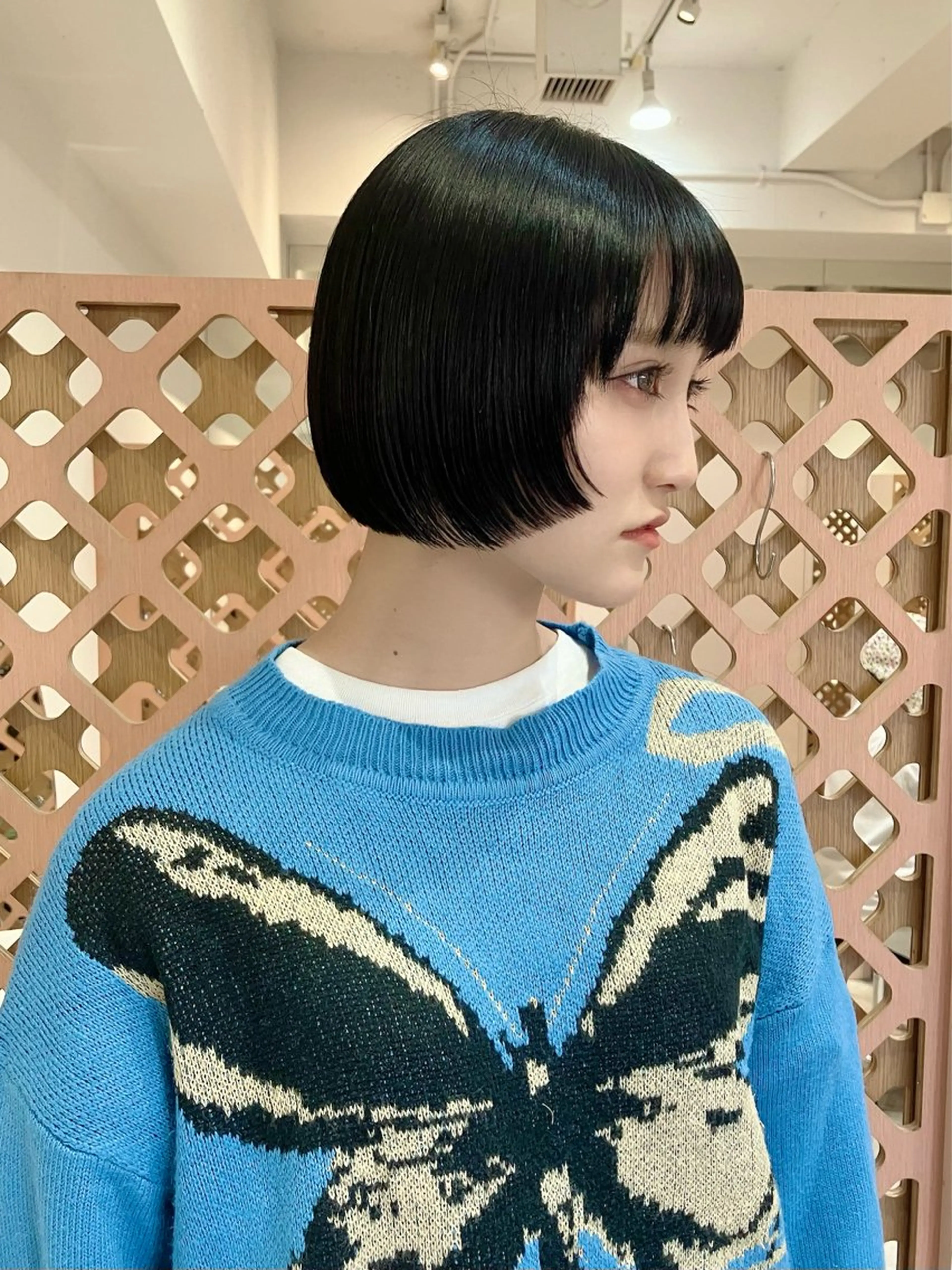 ショート カラー ボブレイヤー ボブ レイヤーカット ショートヘア カット ヘアカラー 川間 将彦のヘアスタイル