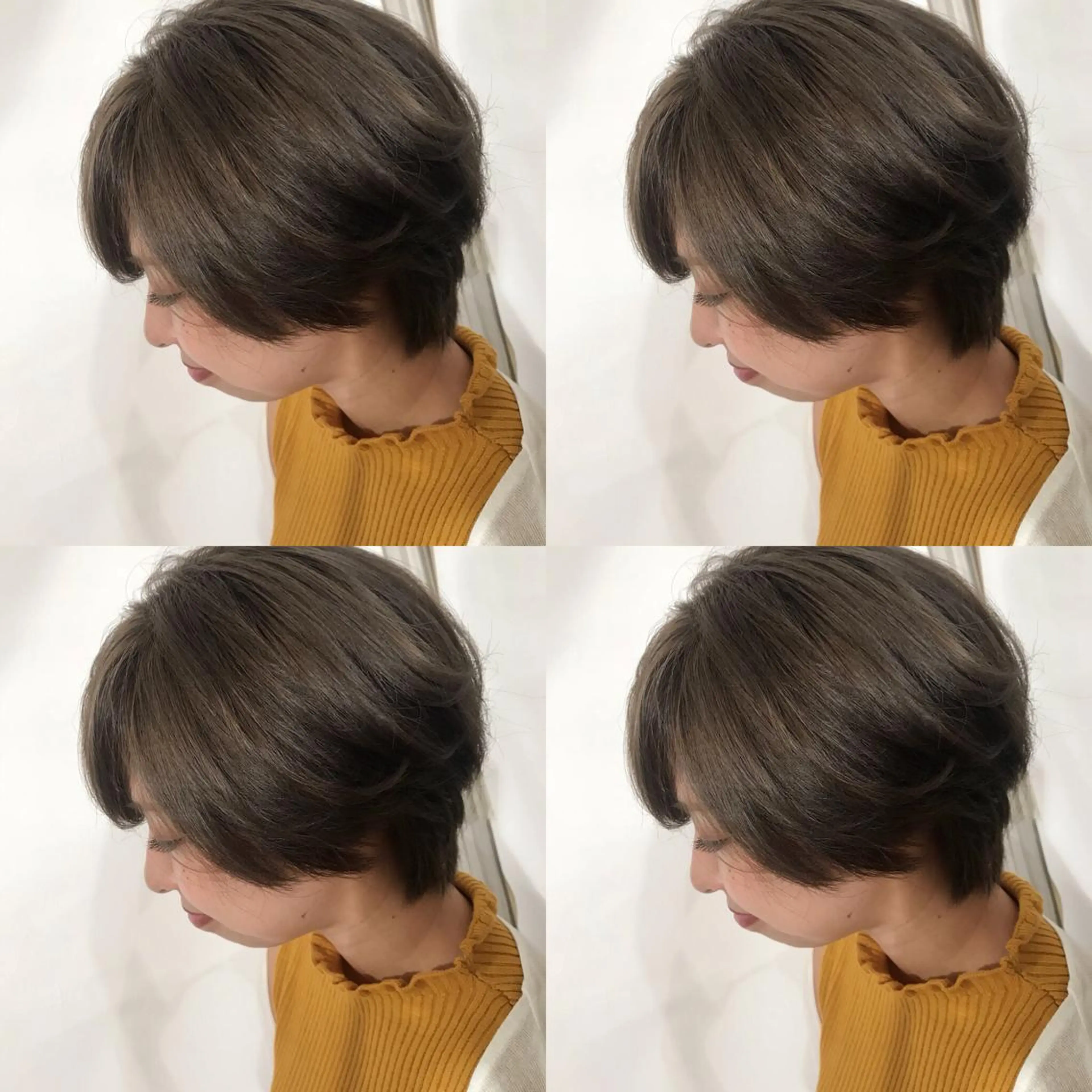 ショート カラー ベージュカラー ブリーチ ヘアカラー トリートメント SALOWIN所属・小栗 麻衣のヘアスタイル