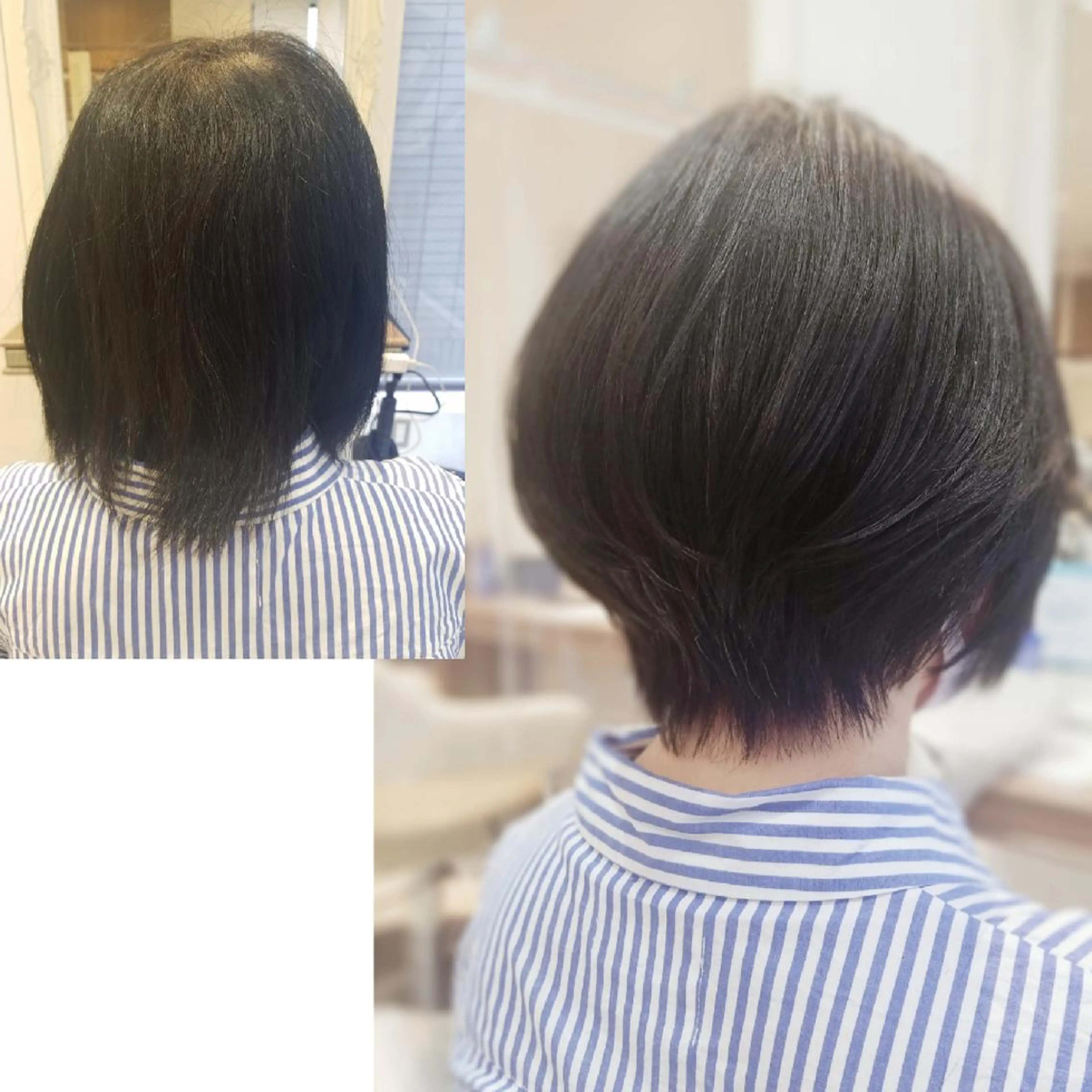 ショート ショートヘア 縮毛矯正 カット 縮毛矯正 村岡【店長】 【骨格矯正ショート】のヘアスタイル