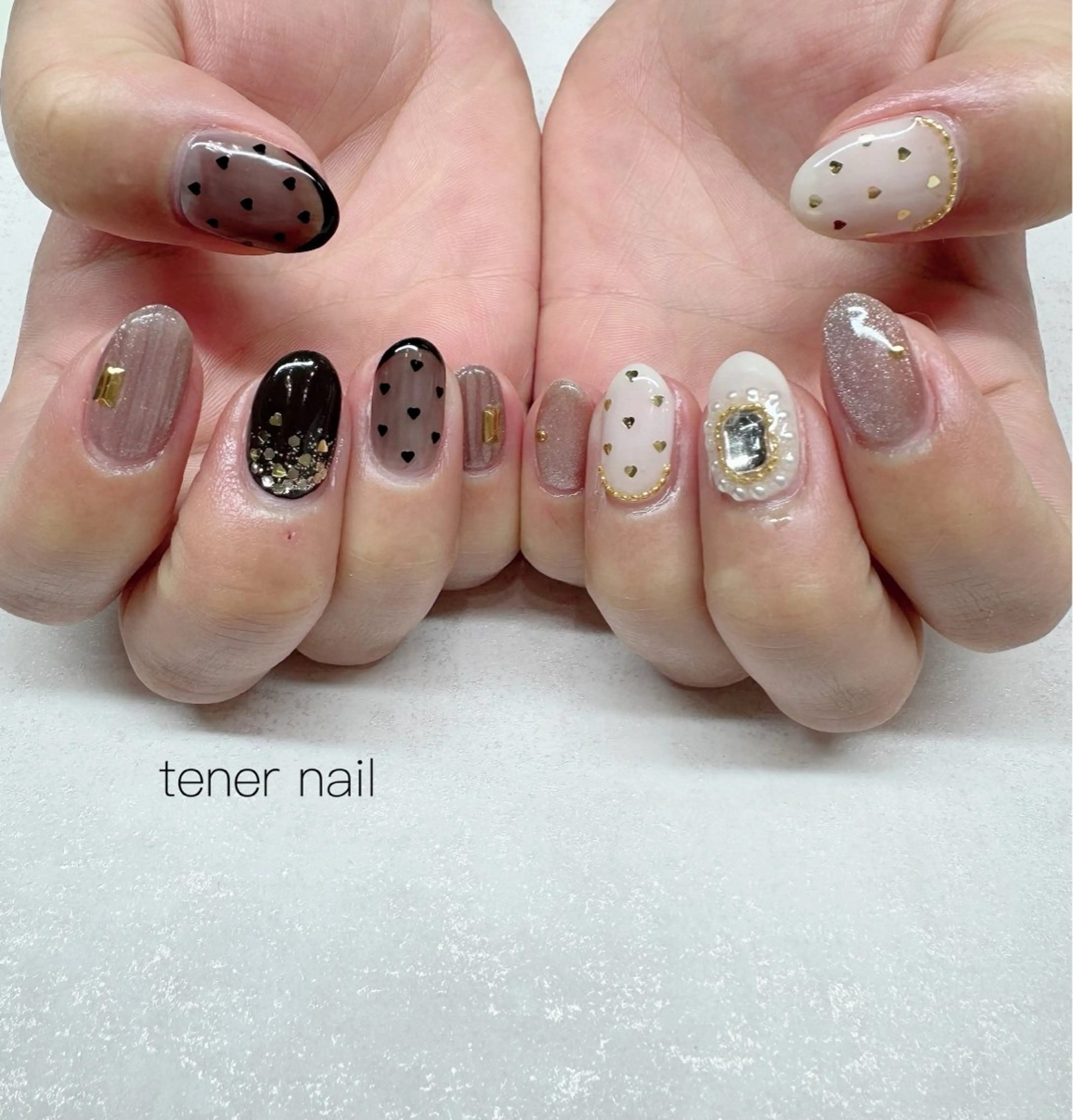 ネイル バレンタイン ハンドネイル tener  nail  テネルネイル所属・テネルネイル tener nailのネイルデザイン