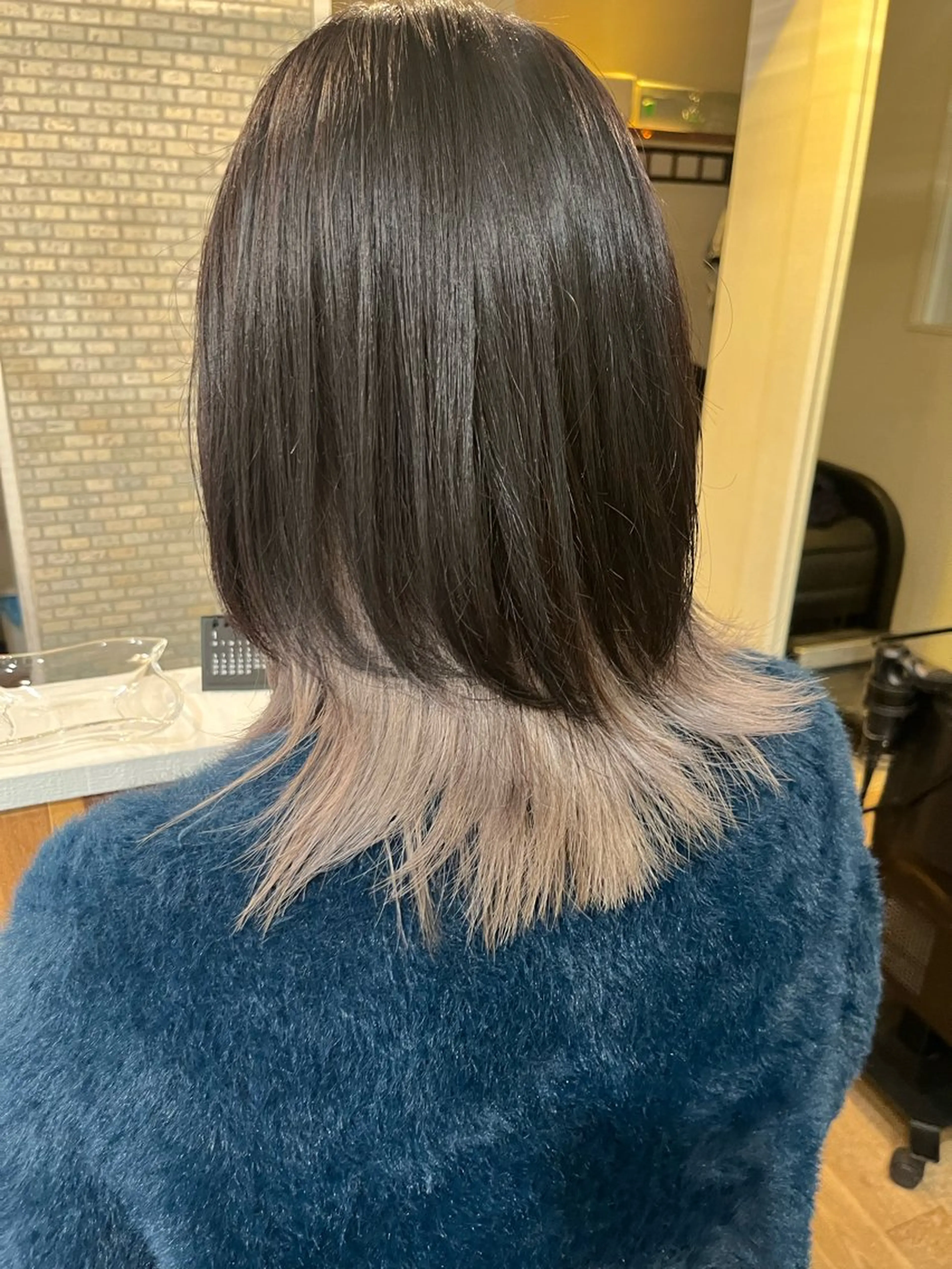 ミディアム トリートメント ヘアカラー トリートメント 無料カットモデル‪✨ ✂️Nanami🌷のヘアスタイル