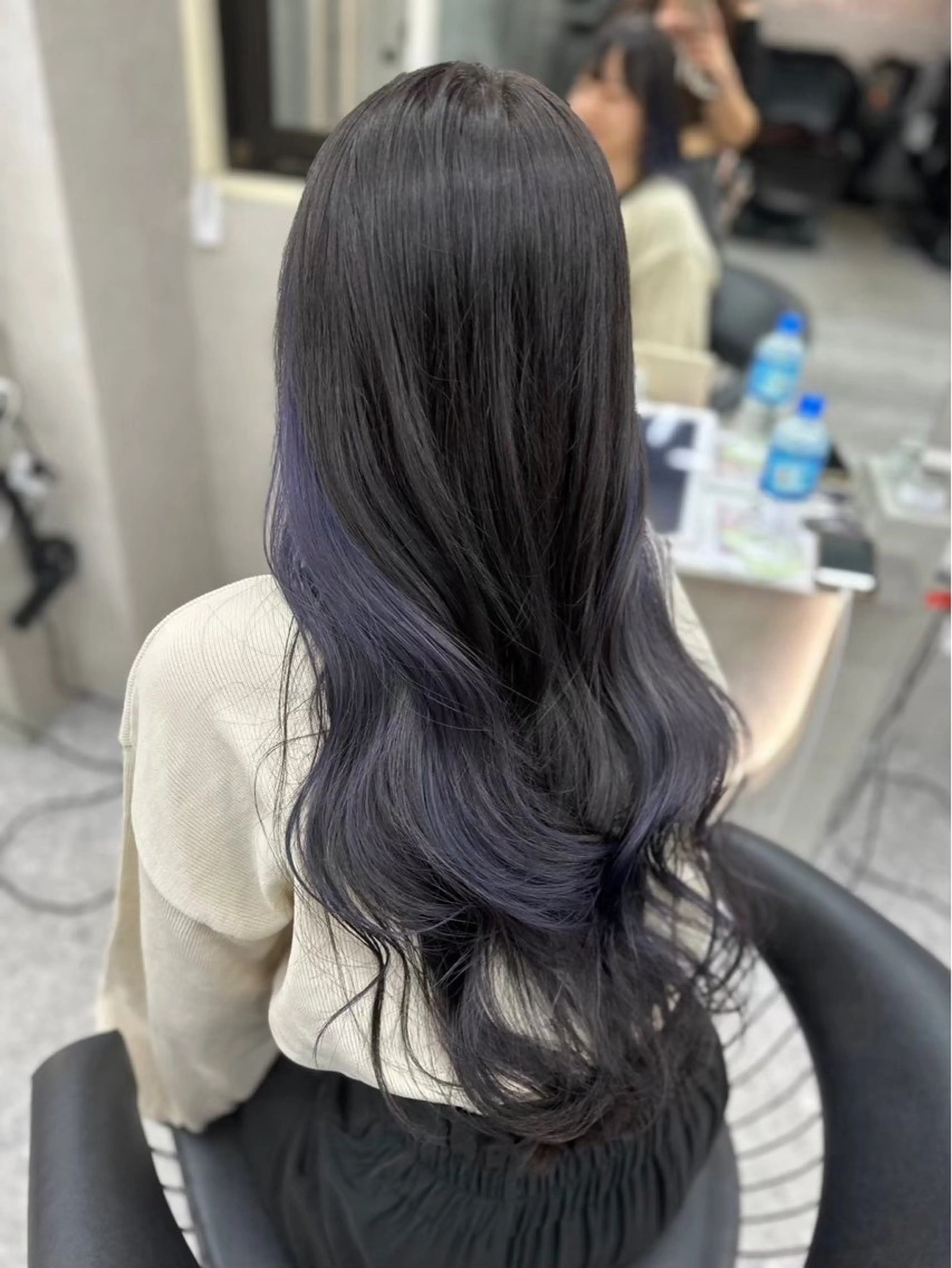 セミロング カラー 切りっぱなしボブ アッシュ アッシュブラウン ベージュカラー ブリーチ ボブ/髪質改善 jionのヘアスタイル
