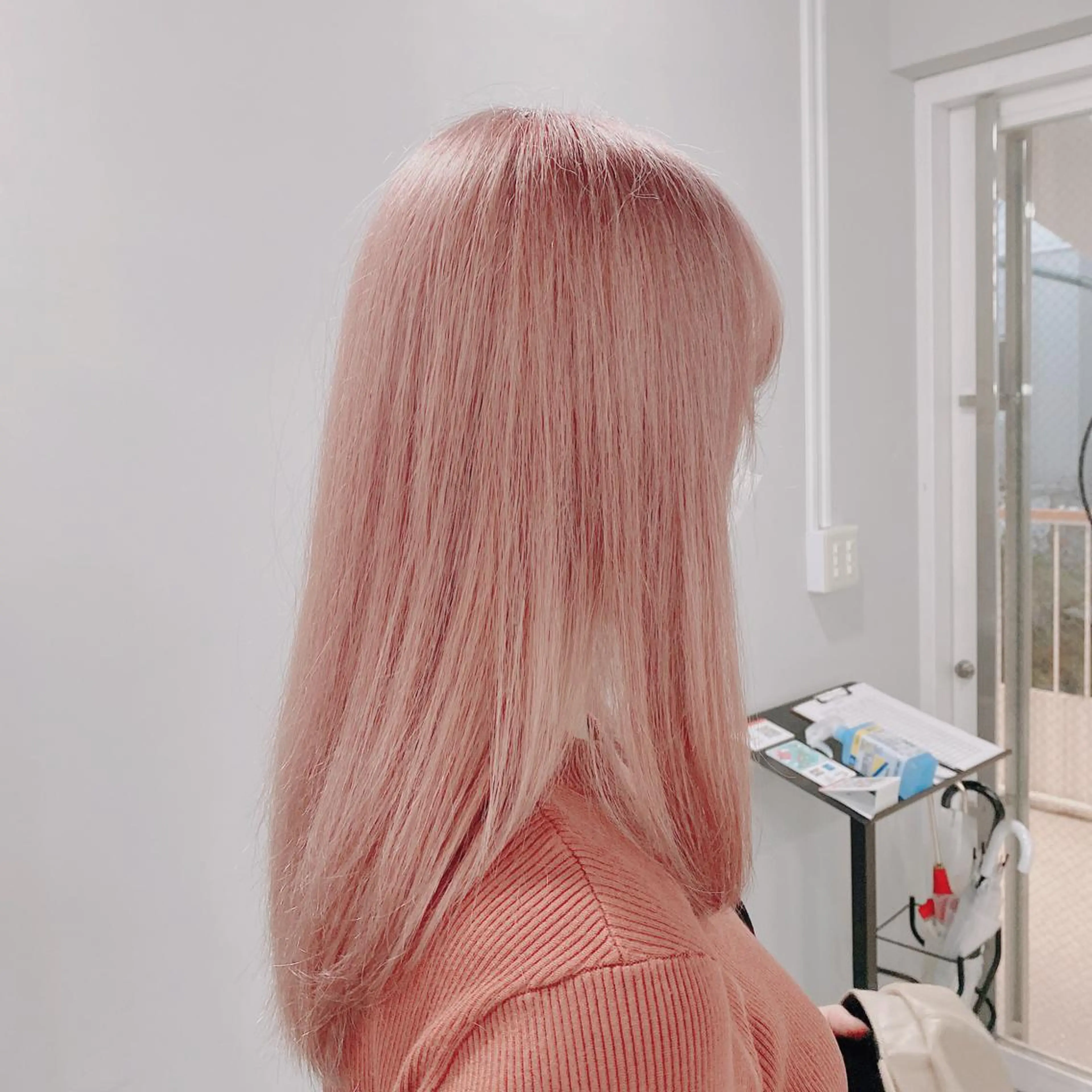 セミロング カラー ヘアアレンジ メンズ カット ヘアカラー トリートメント ハイトーン×韓国ヘア 💍tiam💍のヘアスタイル