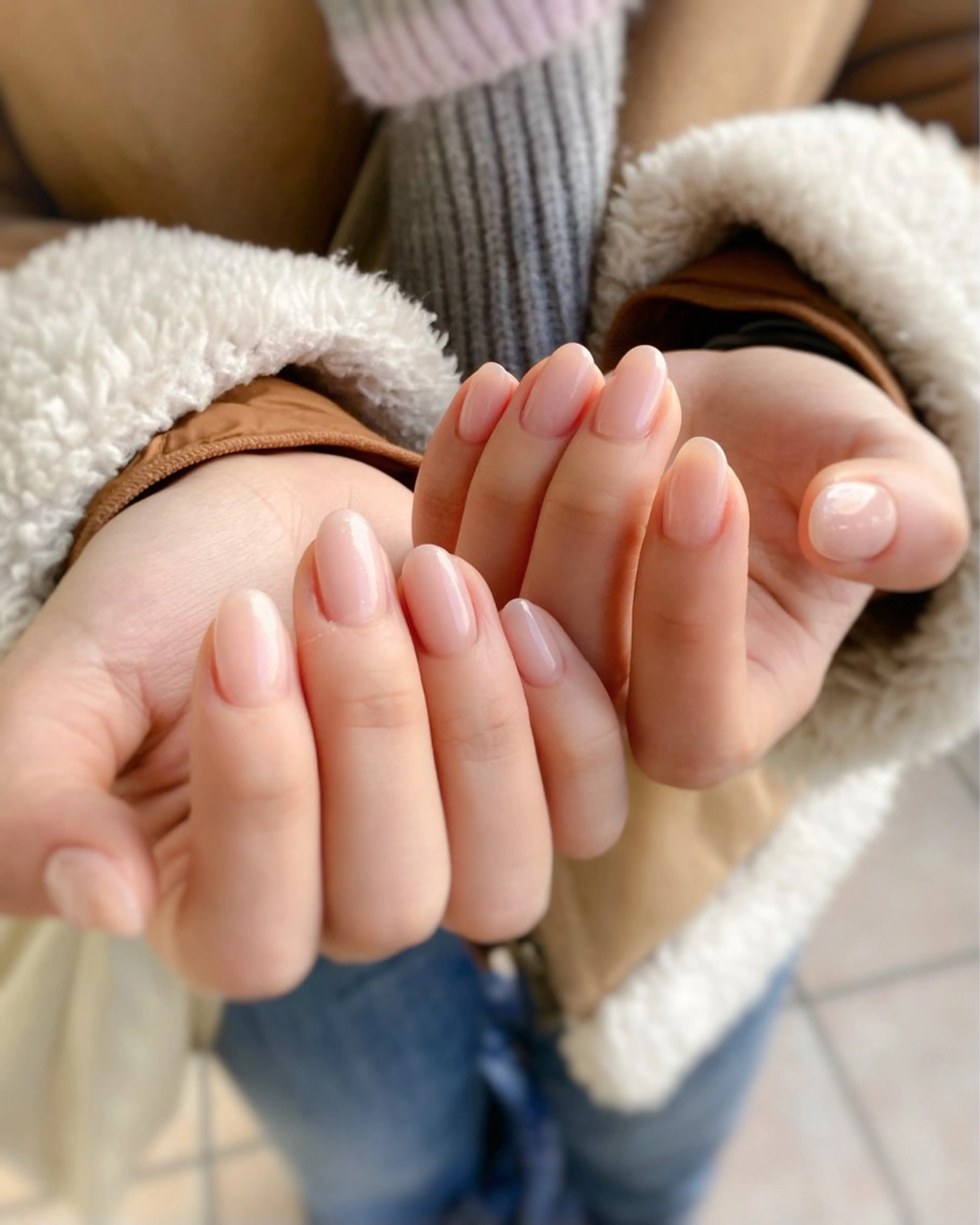 ネイル ラメ(グリッター) ワンカラーネイル ピンク nail salon neige所属・ジェムネイル Risa.のネイルデザイン