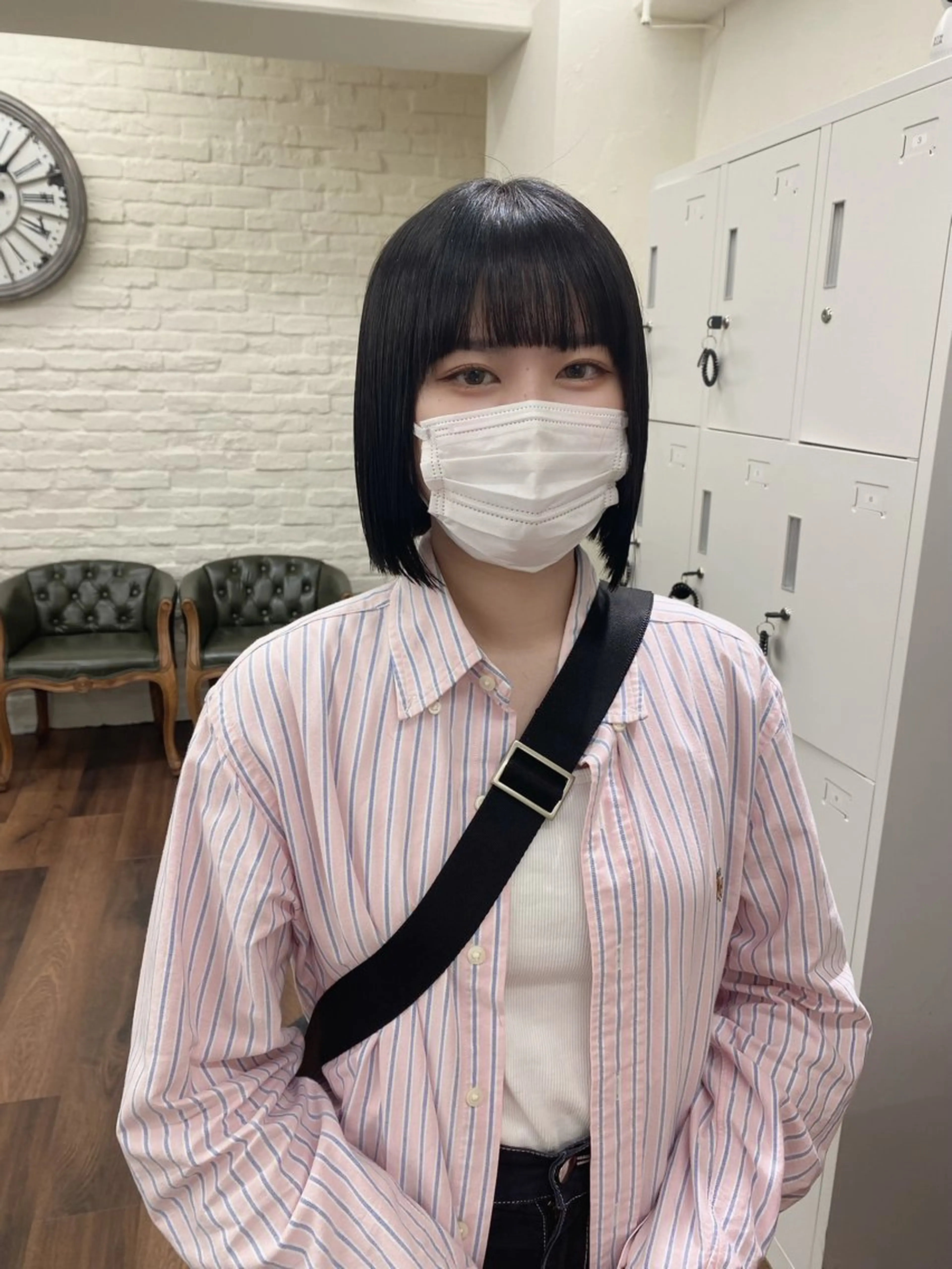 ショート ボブ 髪質改善 縮毛矯正 カット 縮毛矯正 ウルフ/レイヤー /パーマ　ナユタのヘアスタイル
