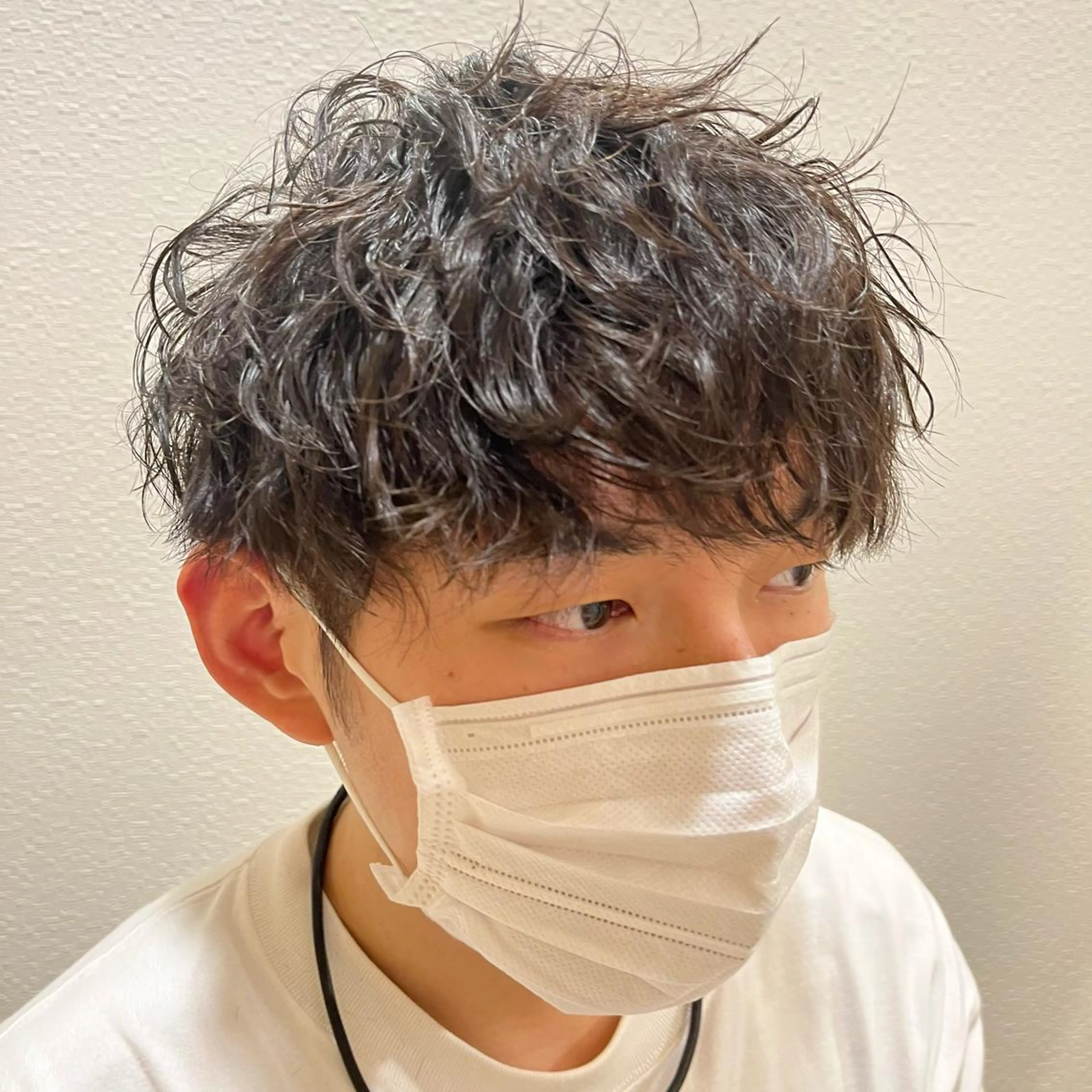 パーマ メンズ カット パーマ 美粧ほそや所属・斉藤 凜のヘアスタイル