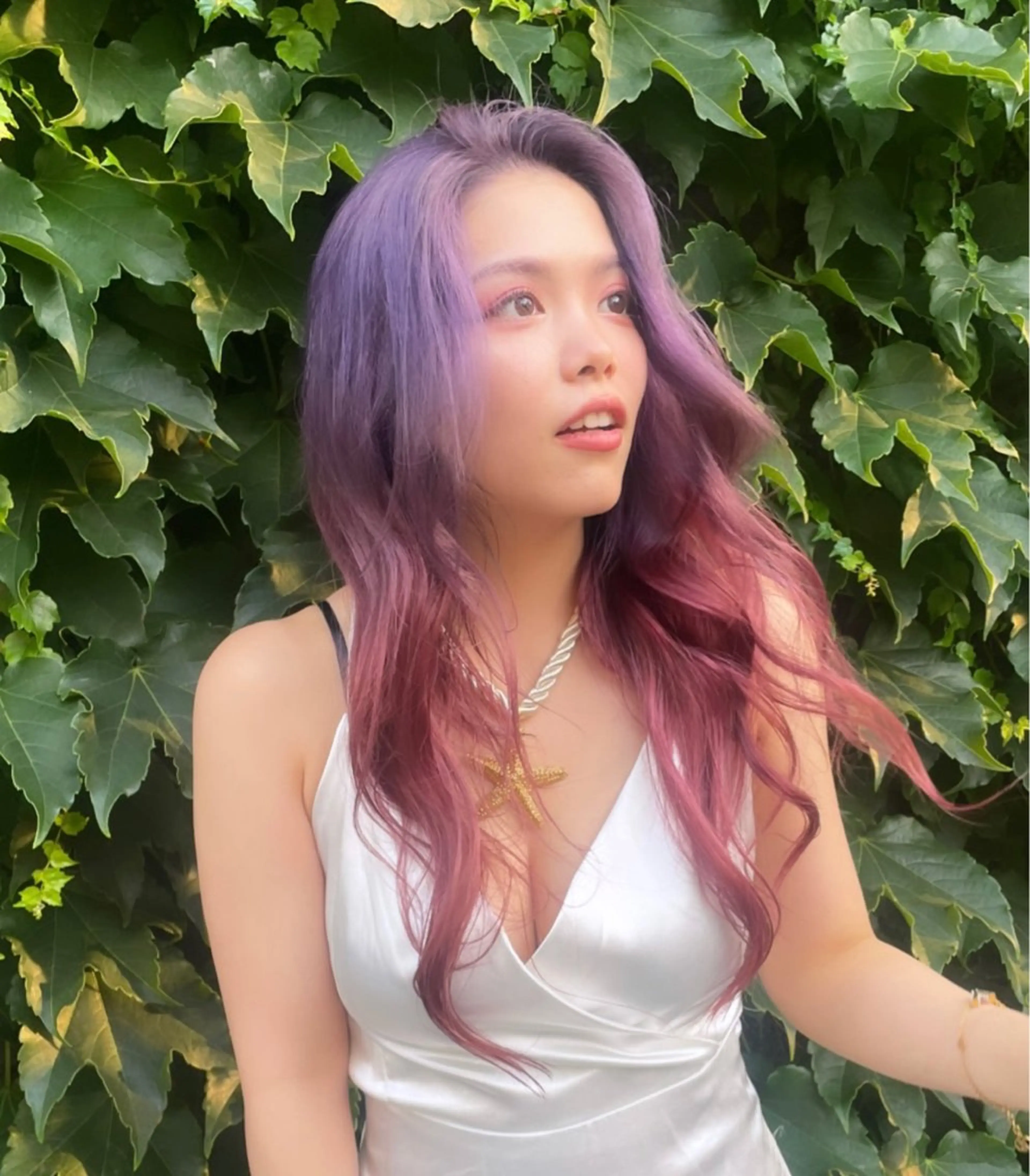 ロング カラー RIN／韓国ヘア レイヤーカットのヘアスタイル