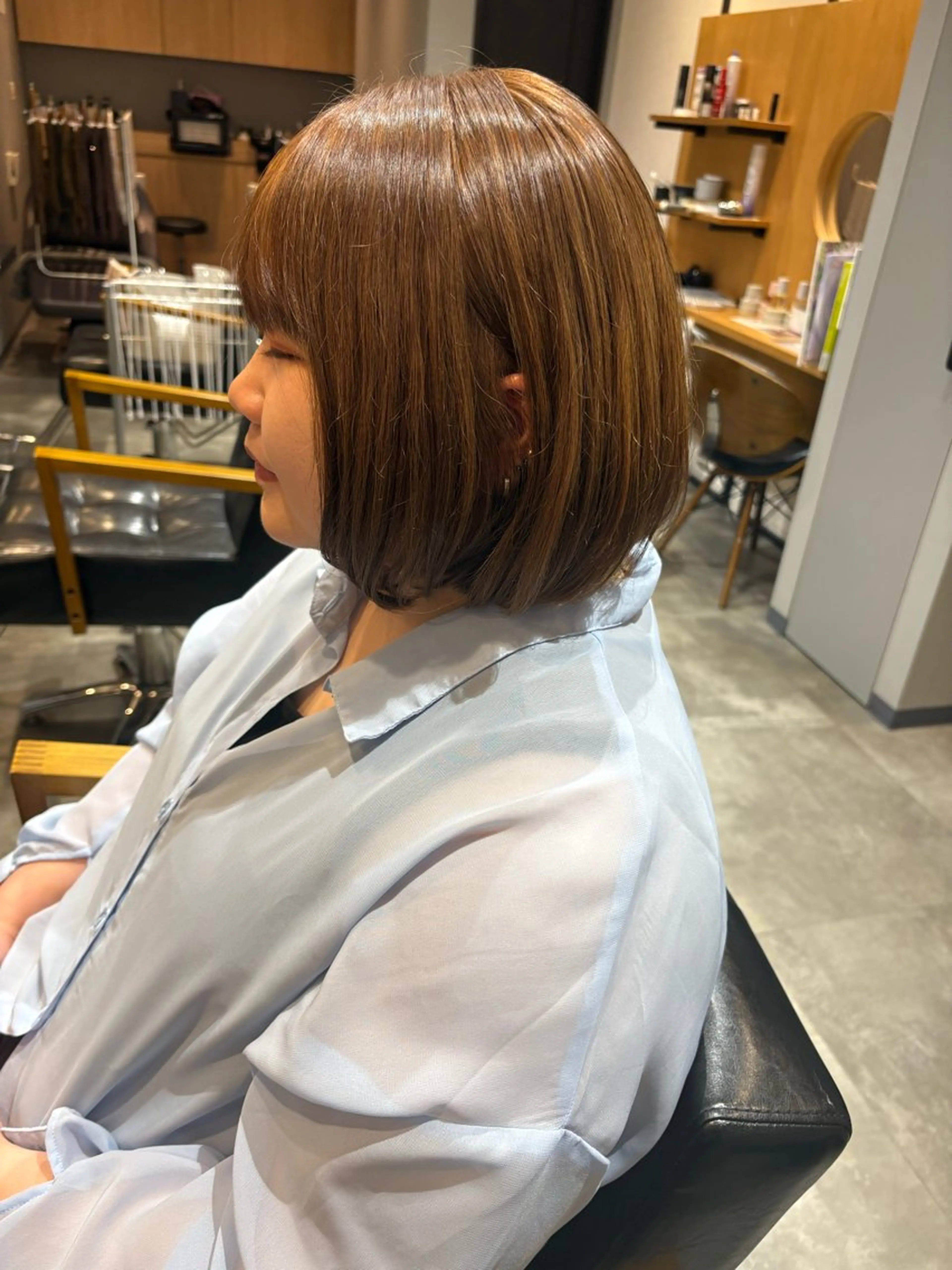 ミディアム ヘアカラー 小堀 いぶきのヘアスタイル