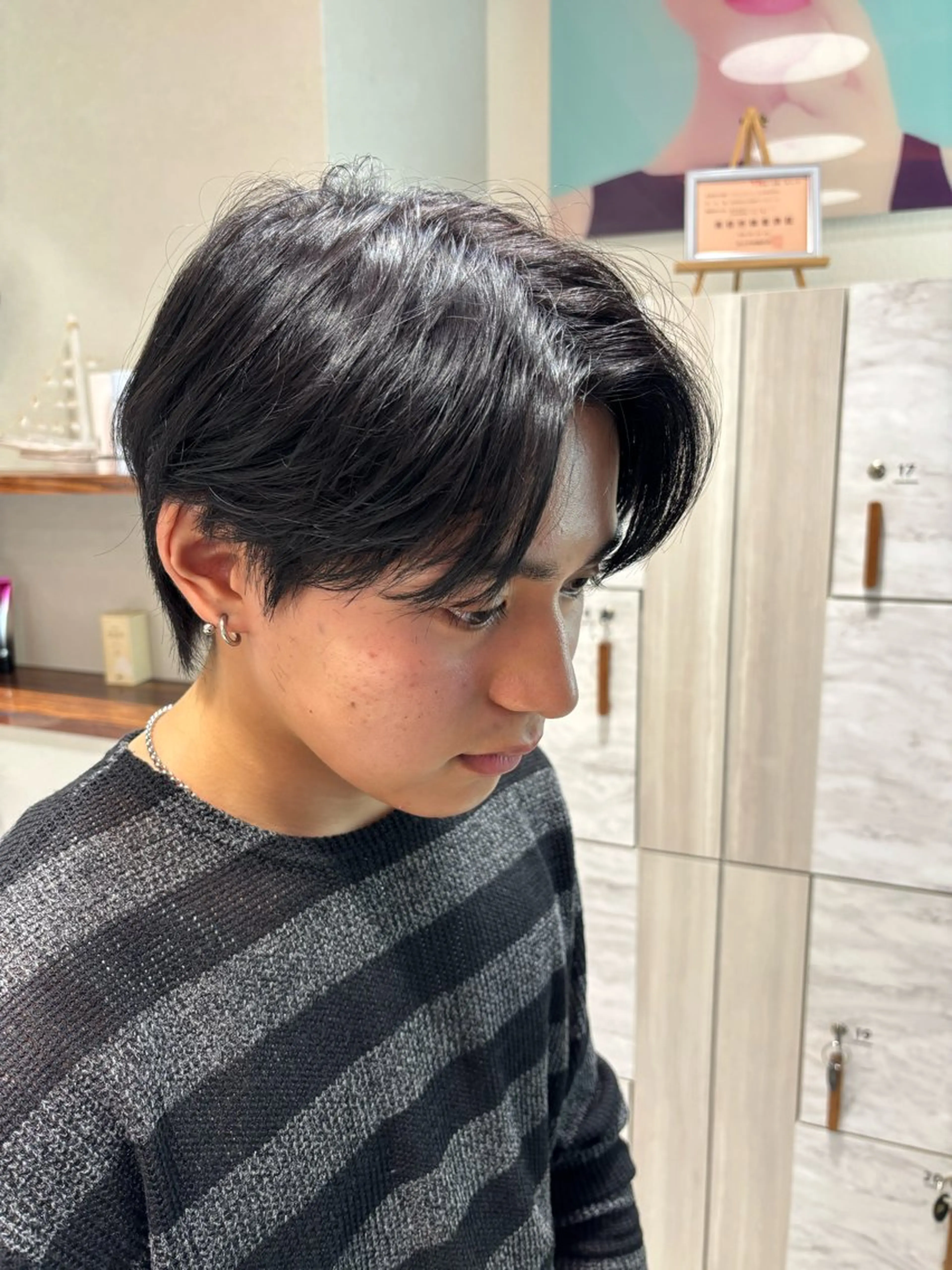 パーマ メンズ メンズパーマ ニュアンスパーマ カット パーマ 小手巻きパーマ/毛流 れパーマ/RYUTOのヘアスタイル