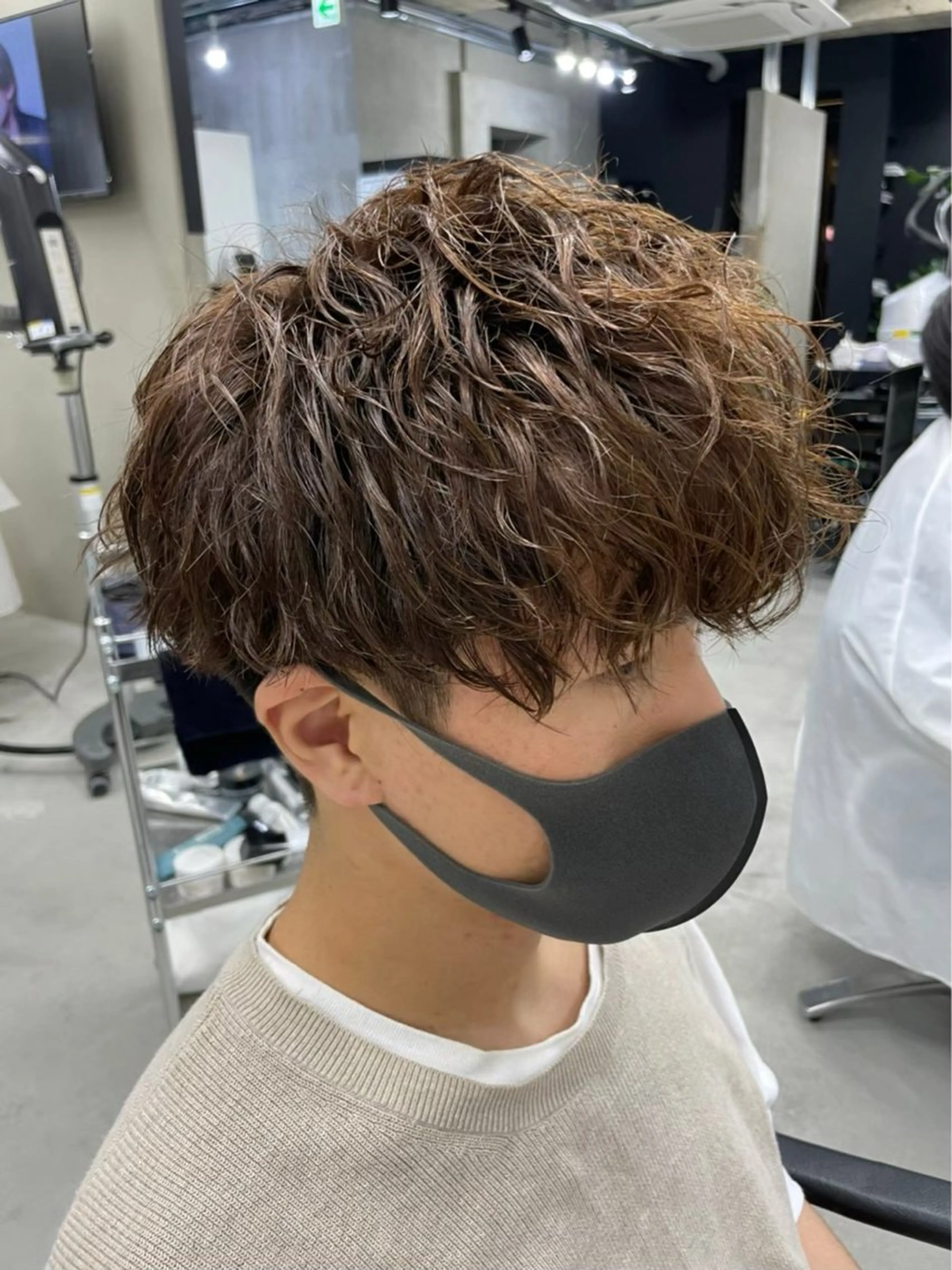 ショート カット パーマ MEN'S HAIR SENSE 渋谷神南所属・🔥メンズ特化🔥 YUTAのヘアスタイル