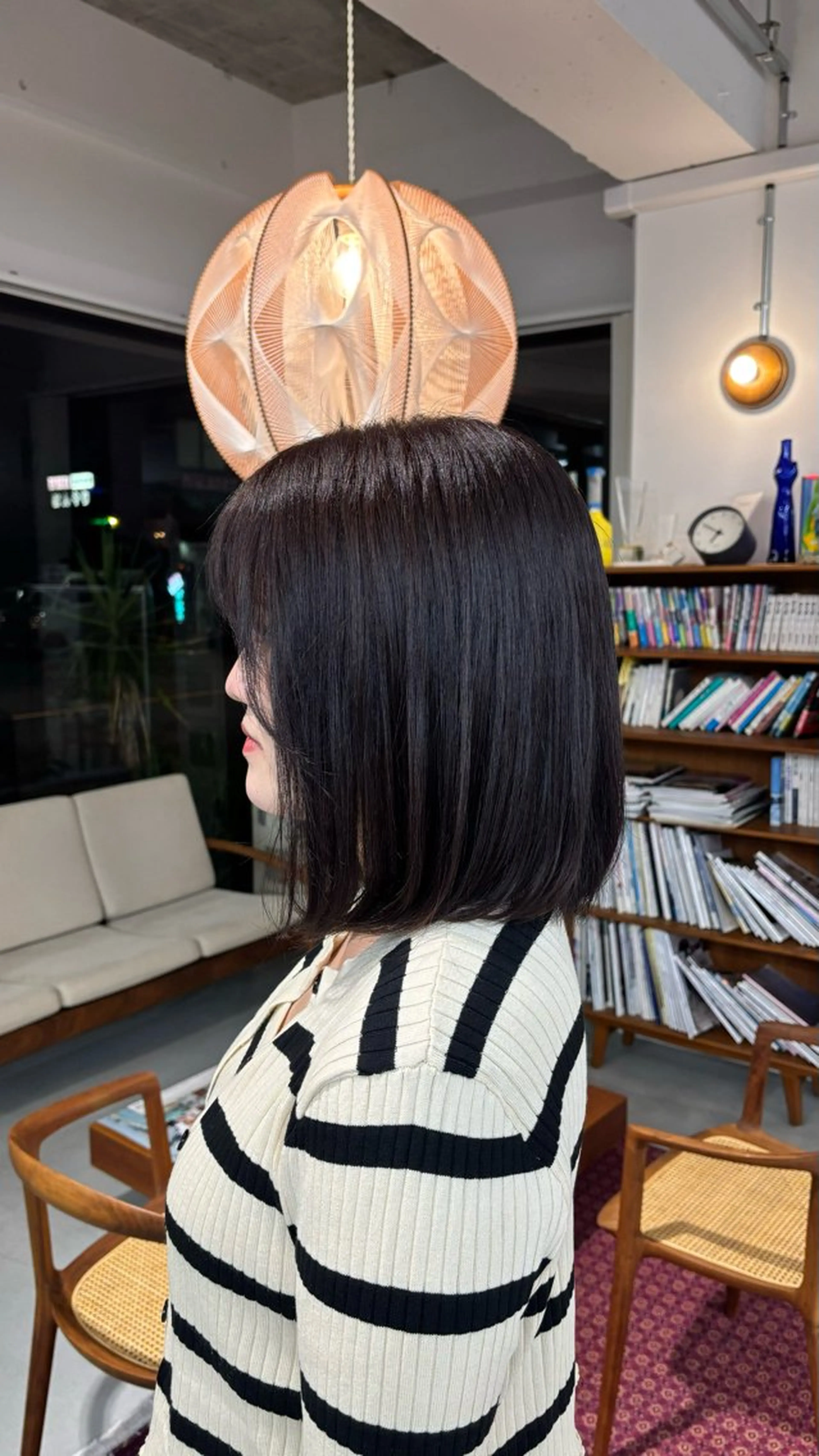 ミディアム カラー ヘアカラー 楠瀬 綾乃のヘアスタイル