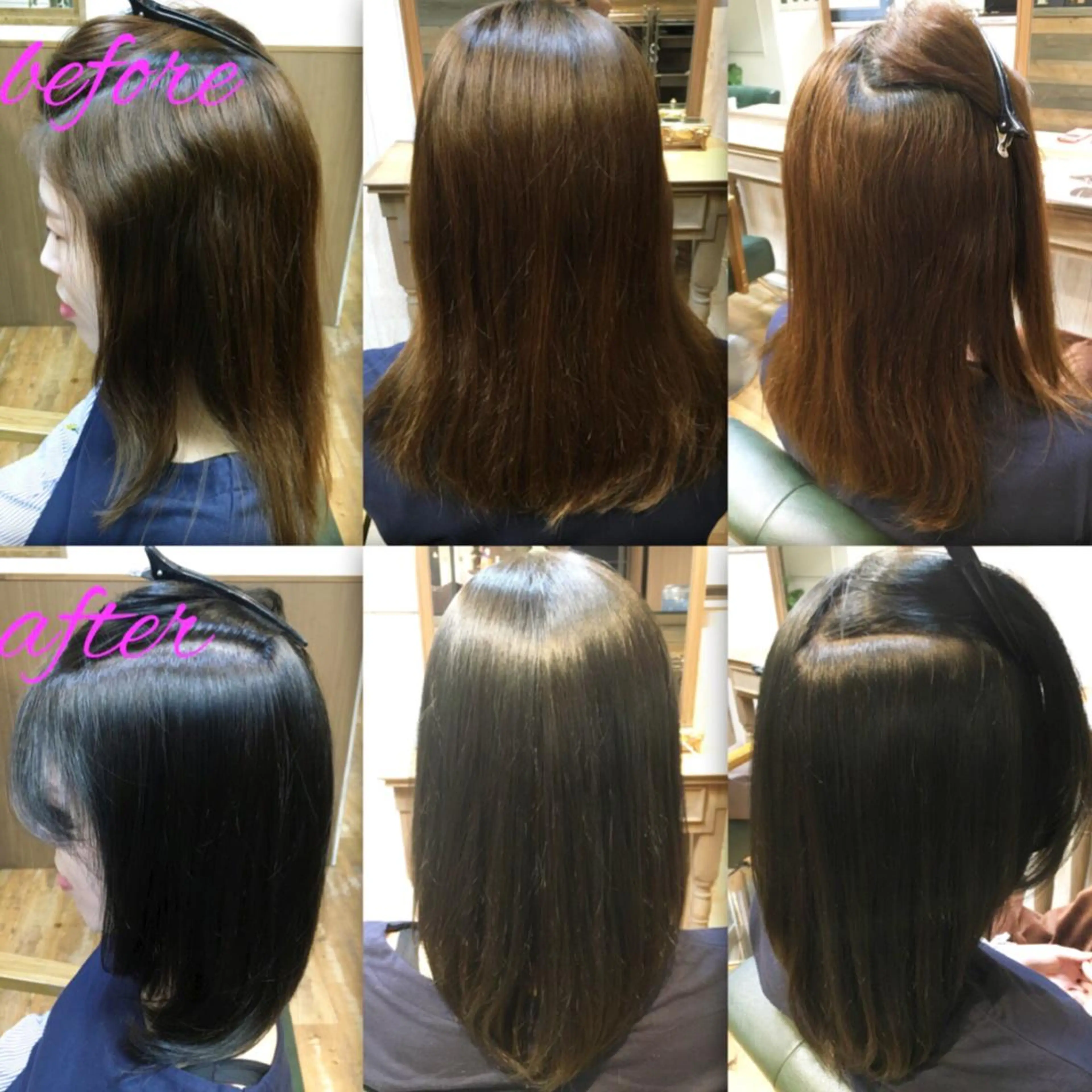 セミロング カラー パーマ イルミナカラー ストレートパーマ 本物のブリーチ縮毛 /デサキショウヘイのヘアスタイル