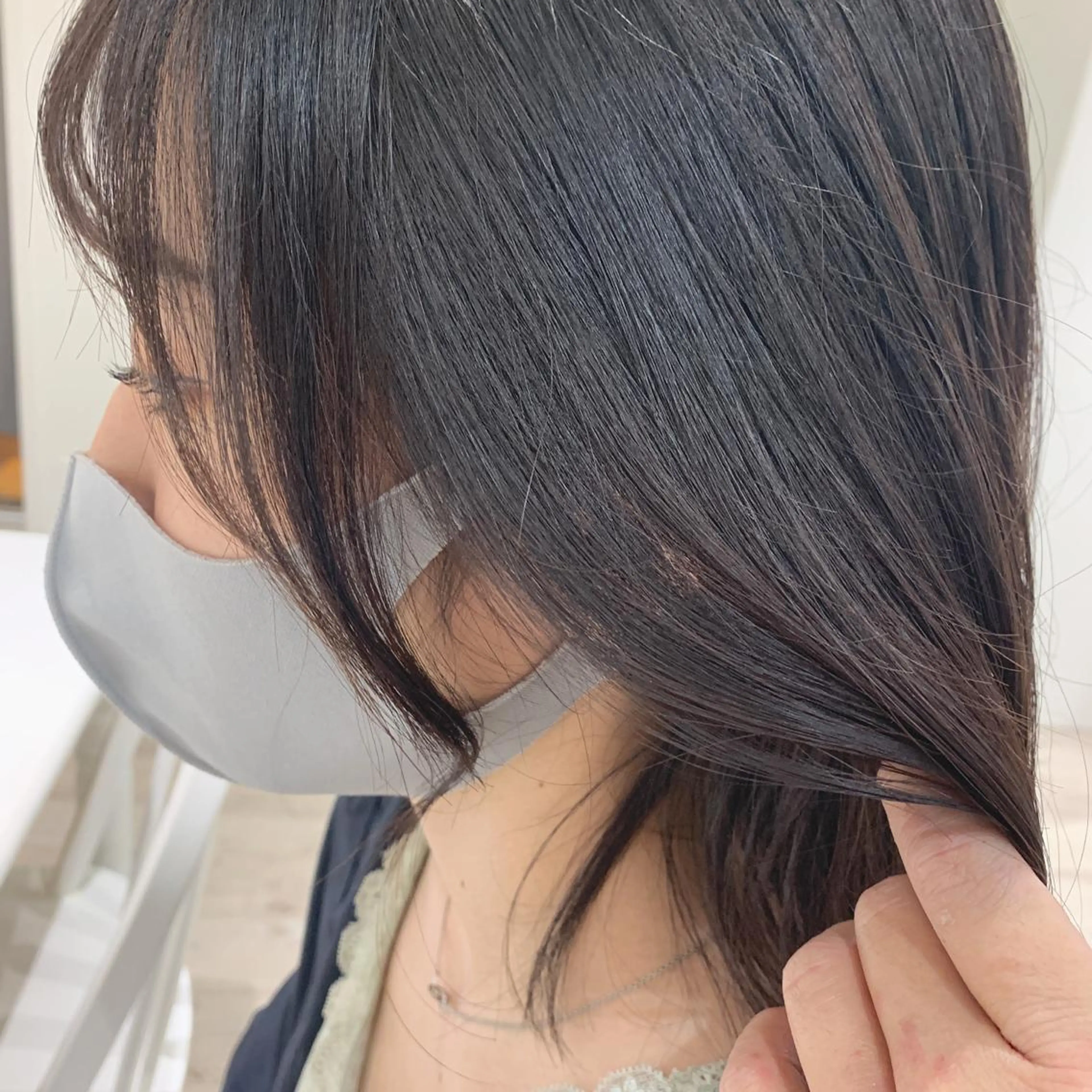 ミディアム カット ヘアカラー HARUKA韓国ヘア /Luana梅田のヘアスタイル