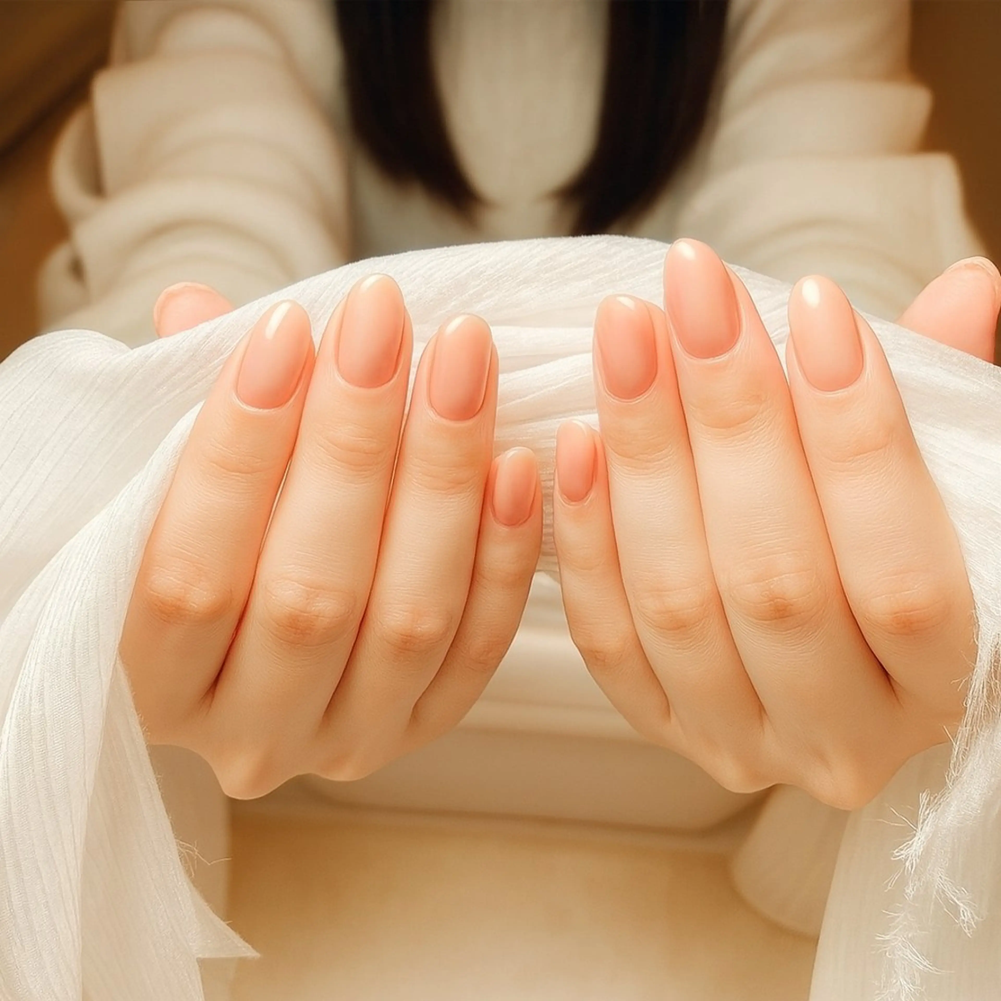 ネイル オフィスネイル ワンカラーネイル シンプルネイル Wilu nail 二子新地のネイルデザイン