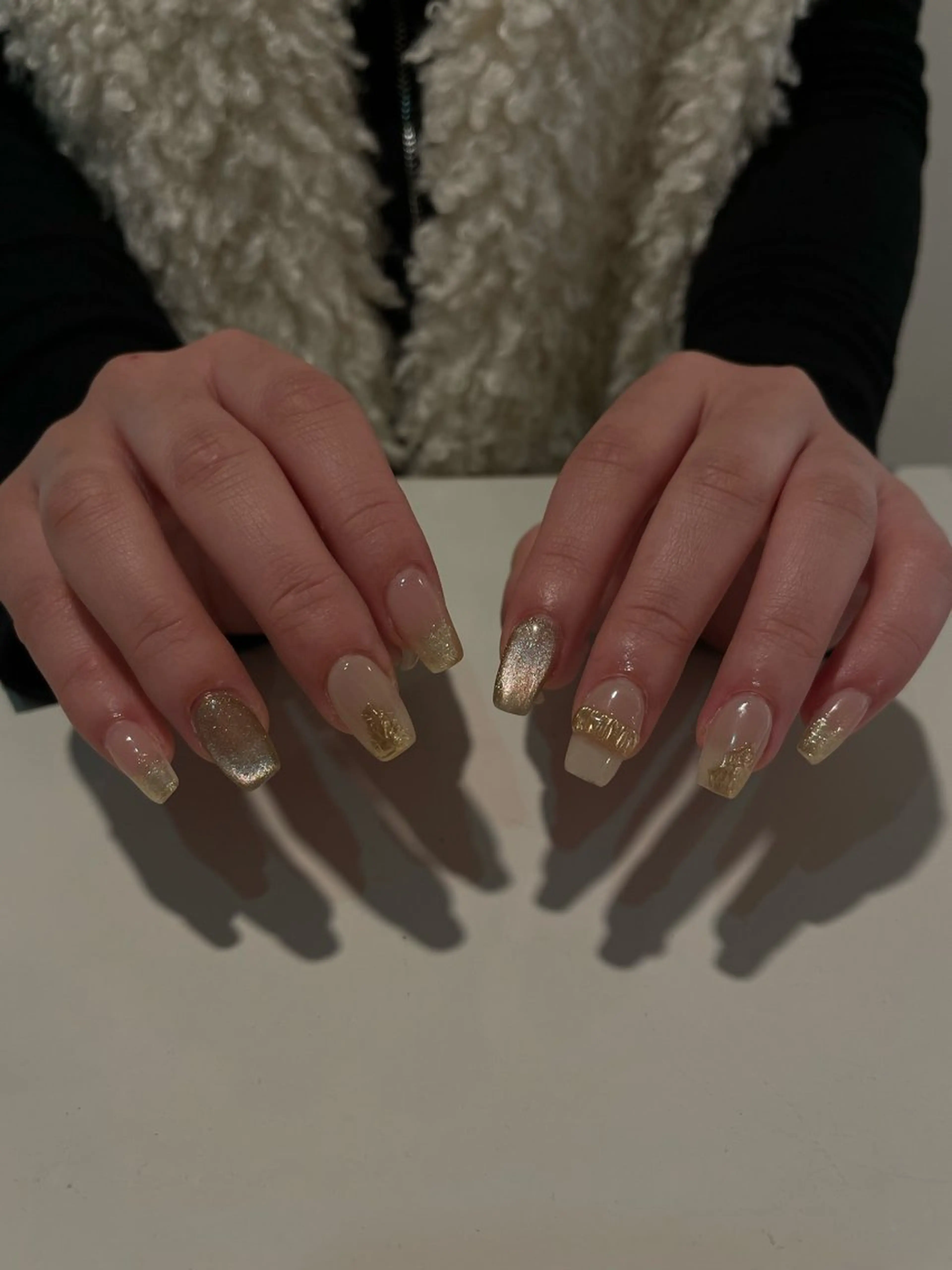 ネイル 成人式 ゴールド 持ち込み Dig.nail Marinoのネイルデザイン