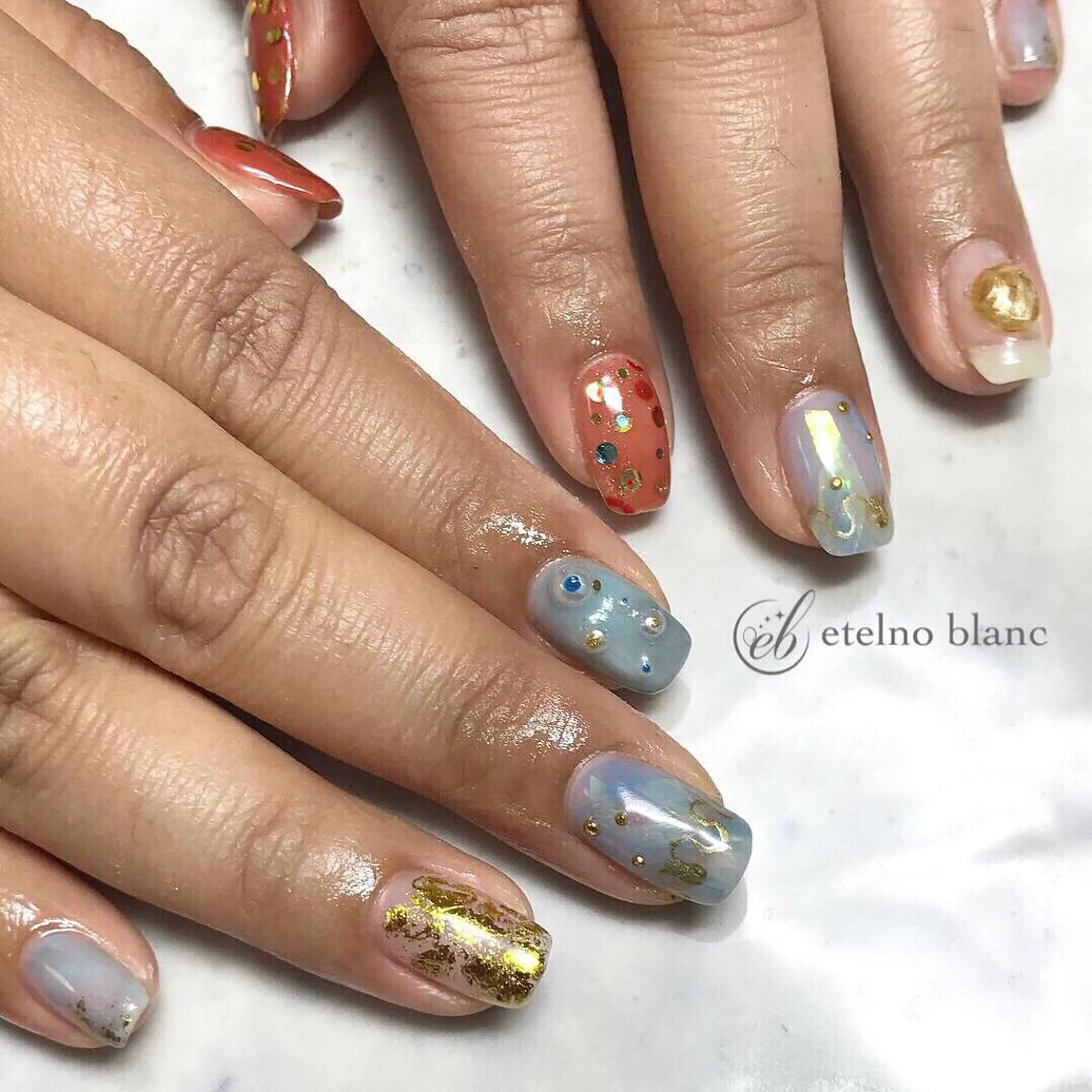 ネイル etelno blanc中目黒のネイルデザイン