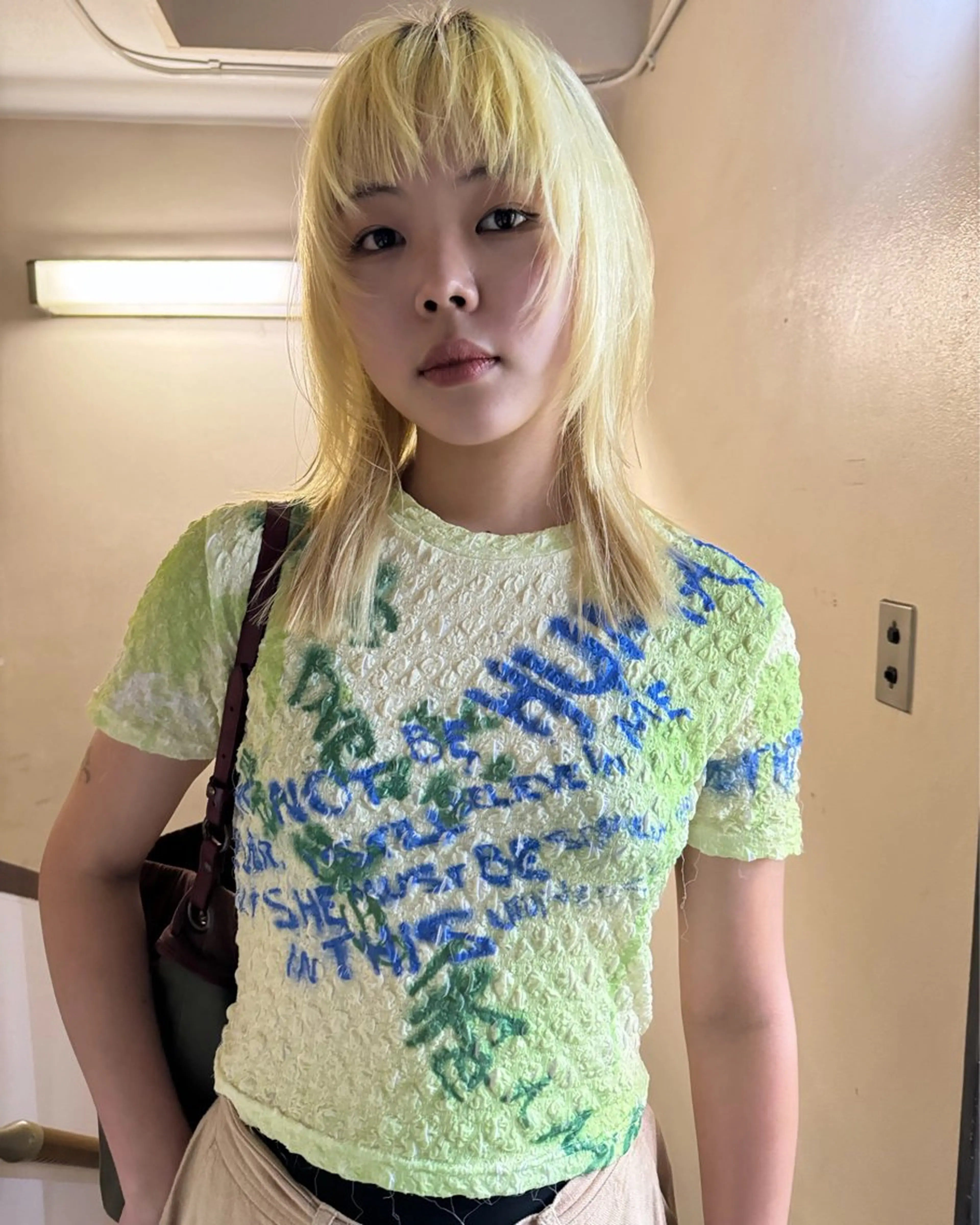 ミディアム カラー ヘアアレンジ カット ヘアカラー トリートメント 丸山渉/パーマ エフェクトブリーチのヘアスタイル