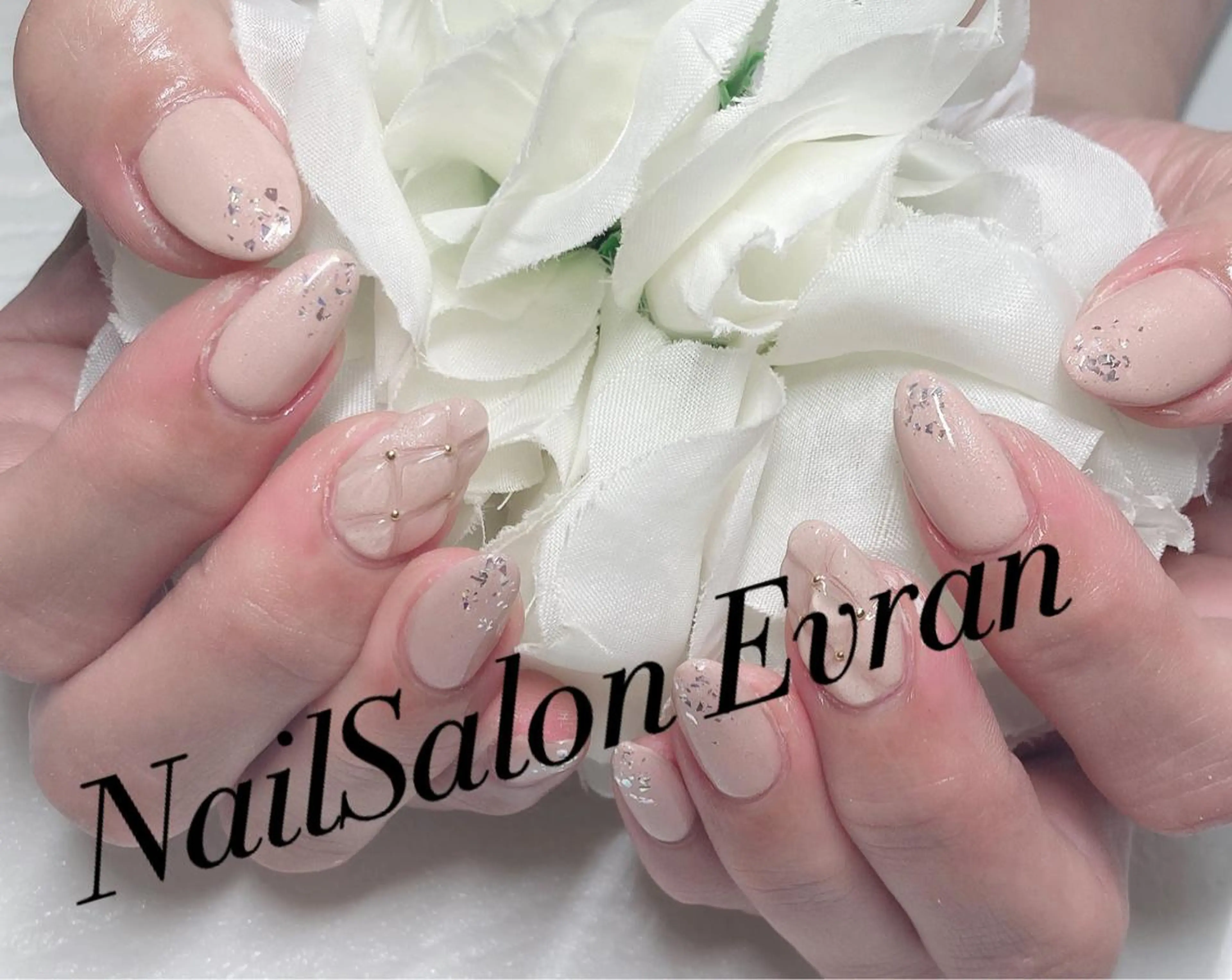 ネイル クリアネイル ハンドネイル Nail salon Evranのネイルデザイン