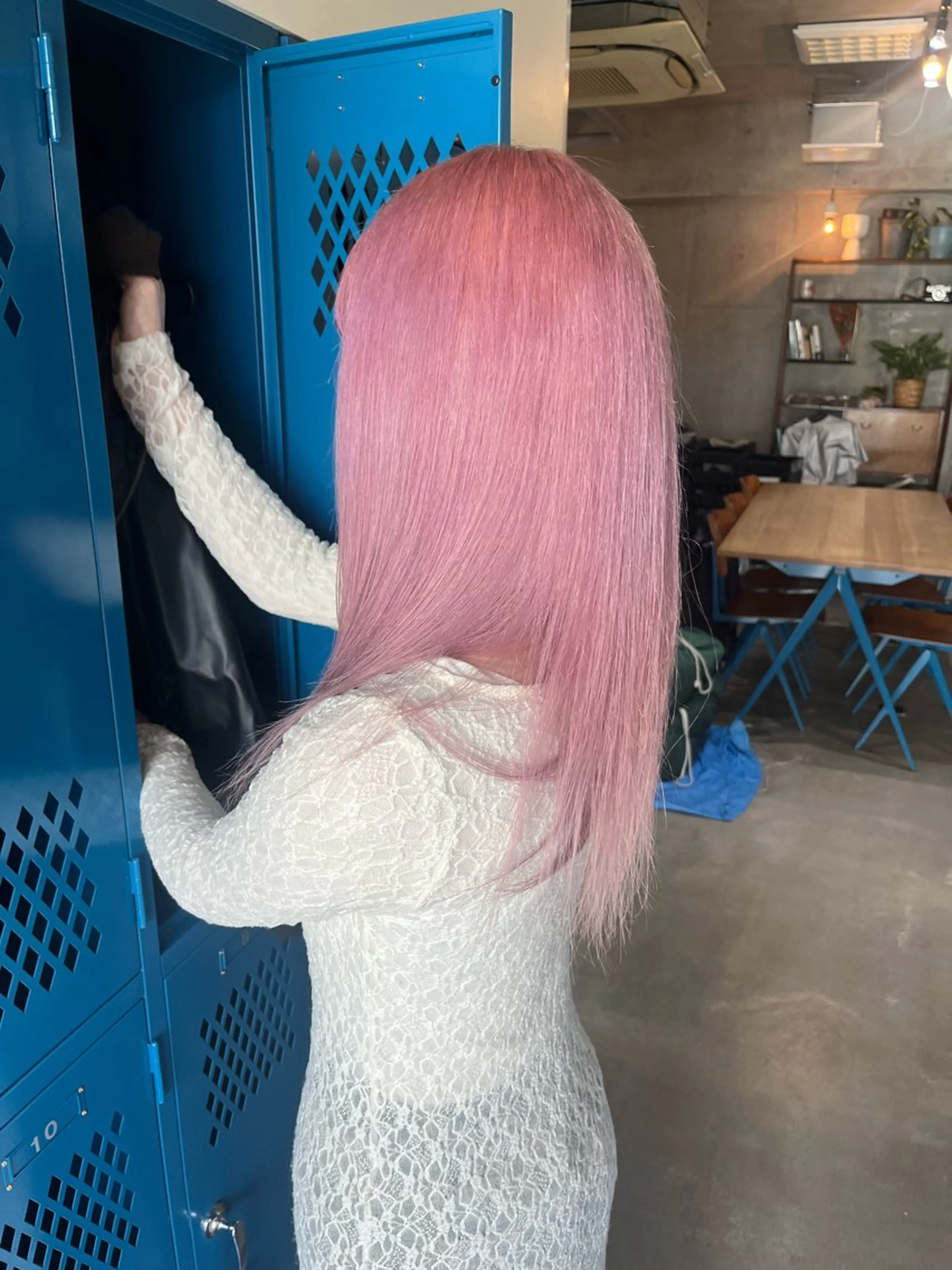 ロング カラー ピンクカラー ピンクパープル パープルカラー ヘアカラー レイヤーカット/ハイ トーンカラー/きらのヘアスタイル