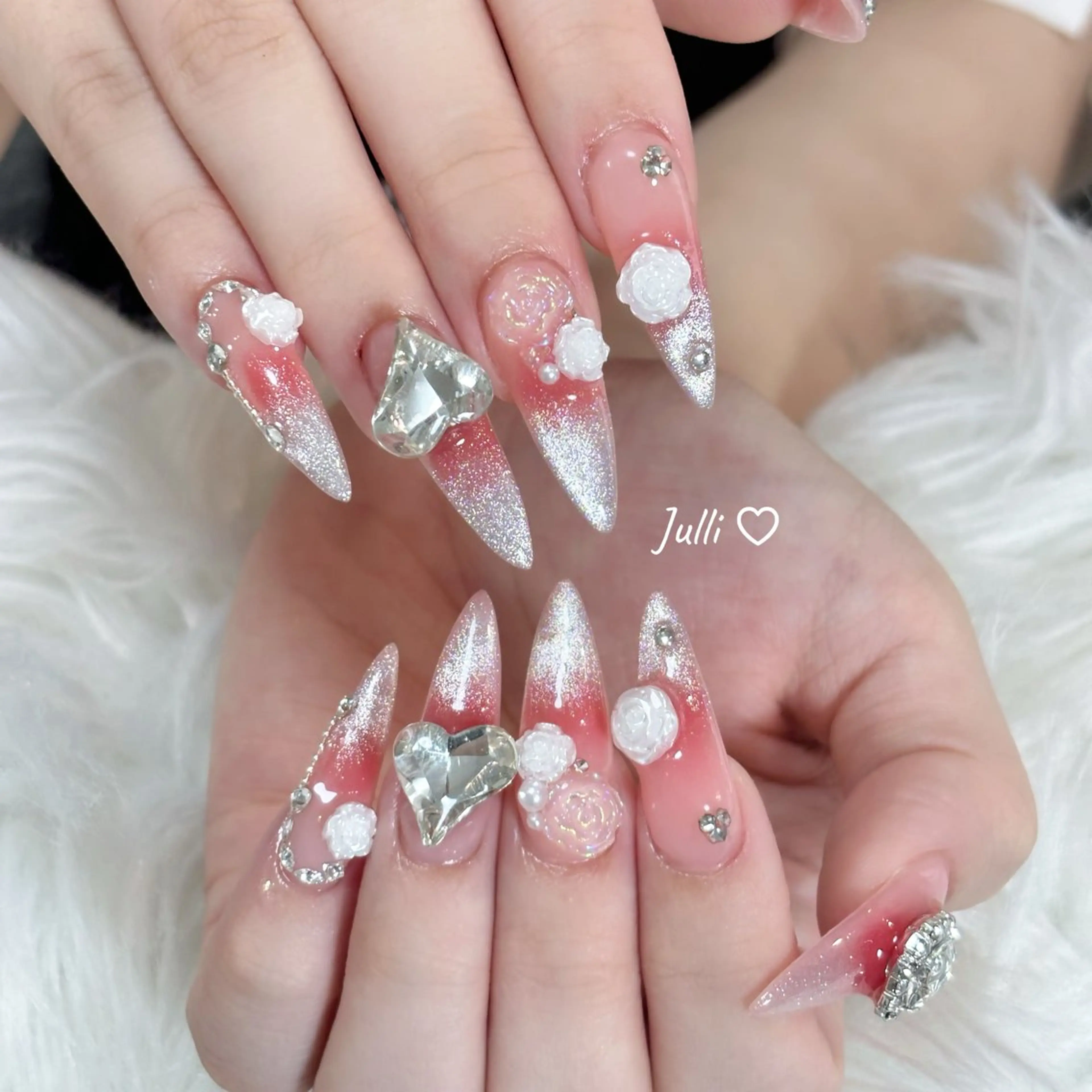 ネイル ボルドー ブラウン チークネイル ドット フットネイル ハンドネイル Julli nail所属・Julli ジュリのネイルデザイン