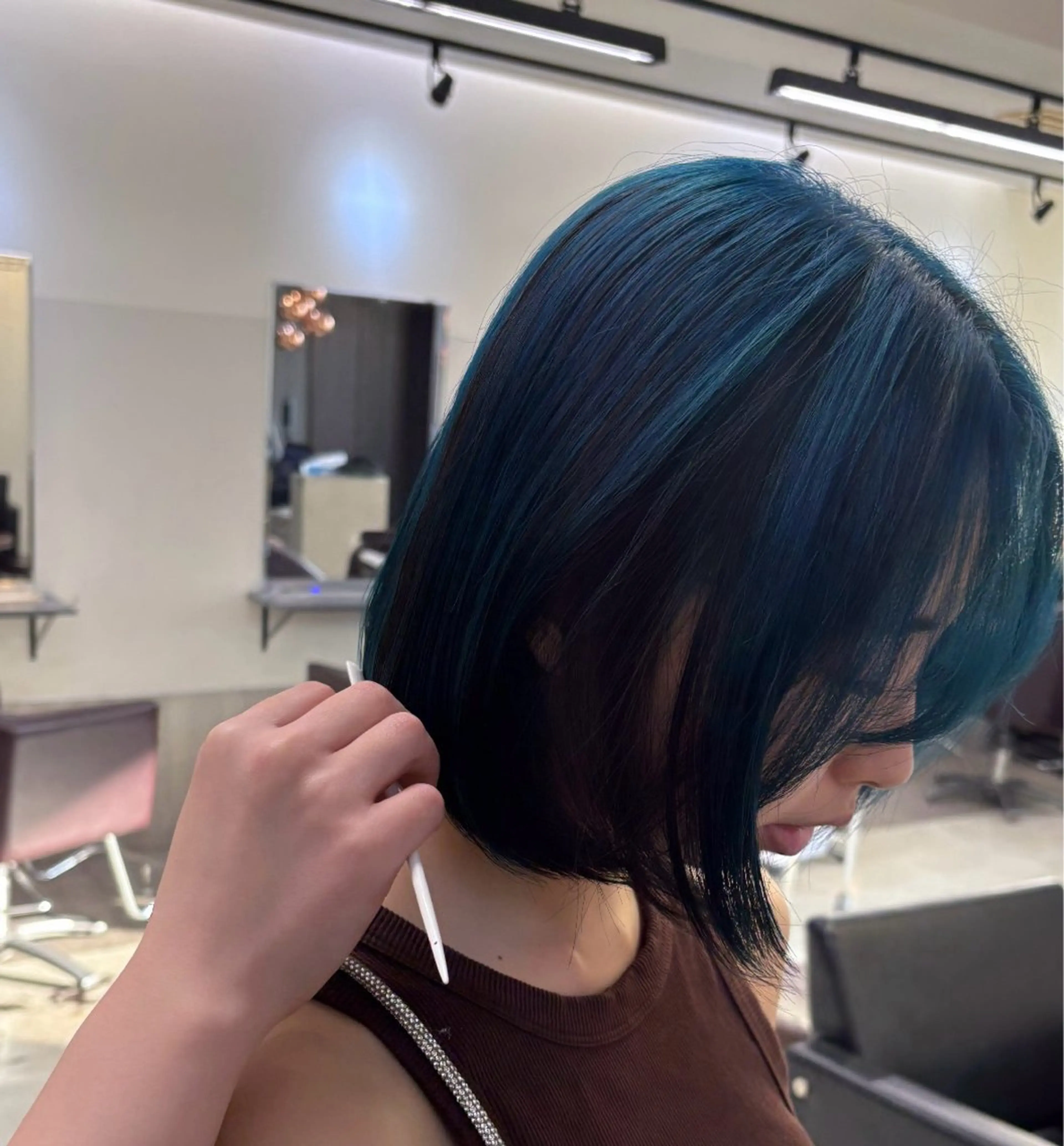 ミディアム カラー ヘアカラー トリートメント ハイトーン/ブリーチ 天神SAKURAのヘアスタイル