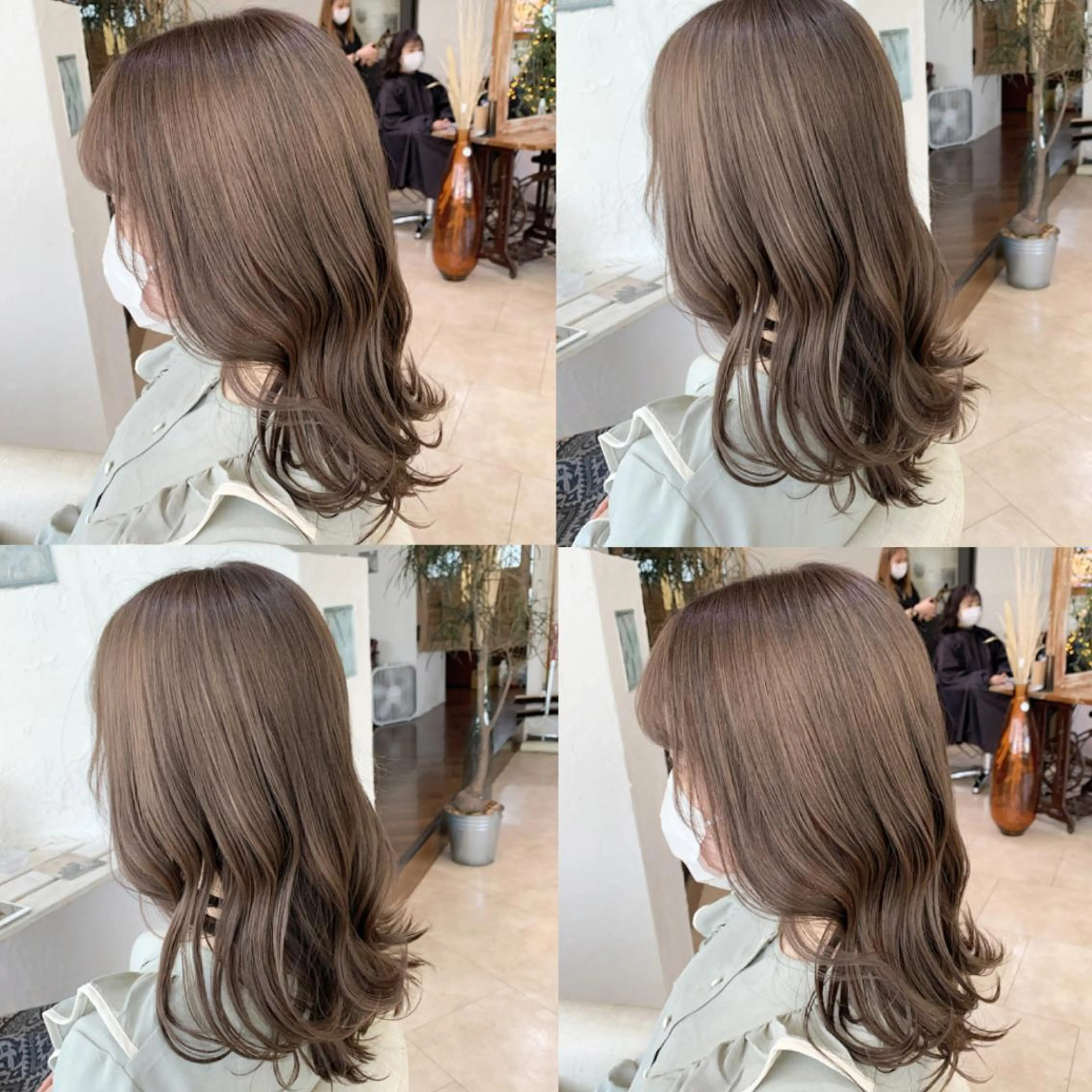 セミロング カラー 💛ハイトーン💛 りむのヘアスタイル