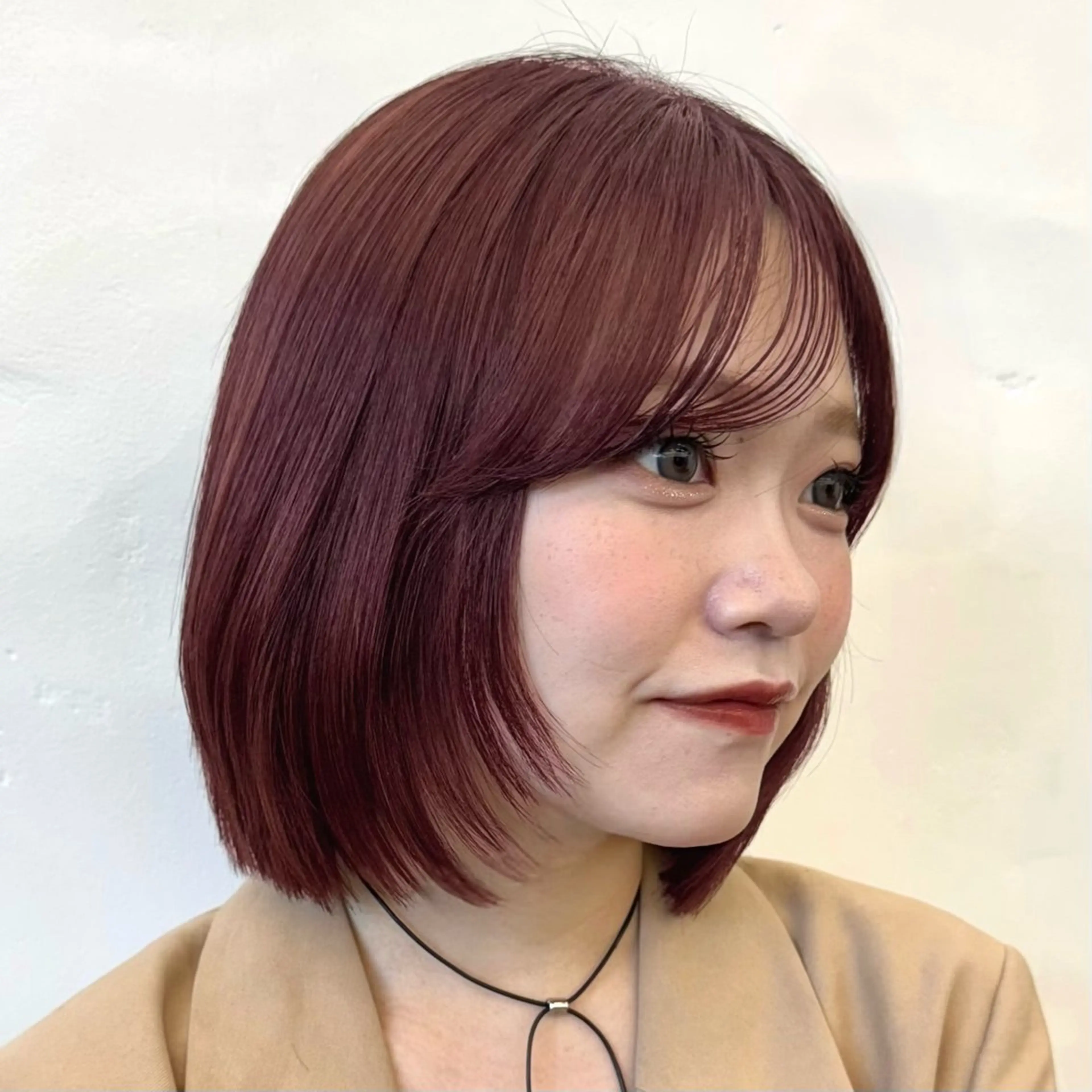 ミディアム ヘアアレンジ ボブレイヤー ボブ レイヤーカット カット ヘアカラー トリートメント ヘッドスパ ヘアセット 暖色ダブルカラーボブ レイヤー🌈AINAのヘアスタイル