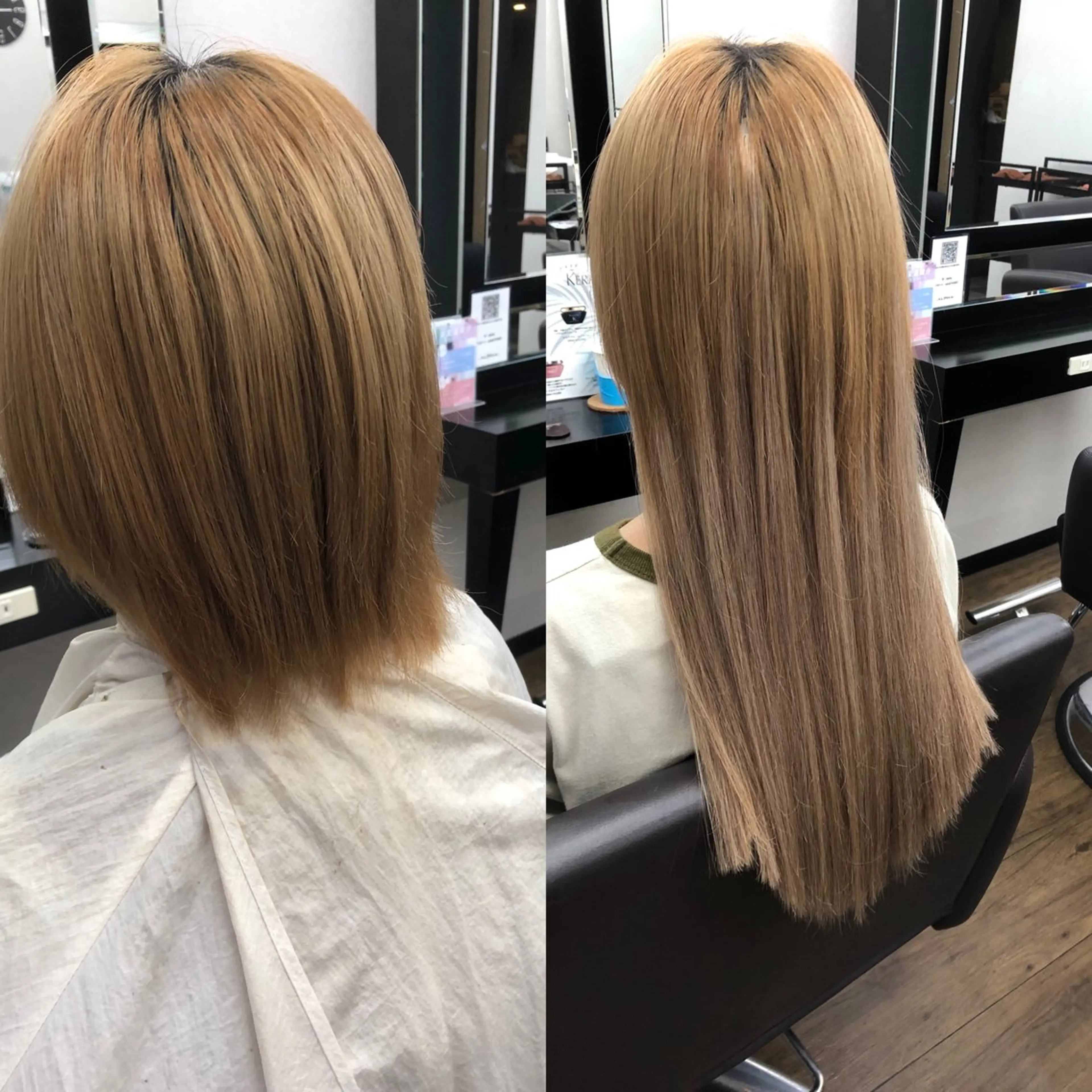 ロング シールエクステ ボブ エクステ ハイライト レイヤーカット カット パーマ エクステ ヘッドスパ alpha. カラーエクステ下妻のヘアスタイル