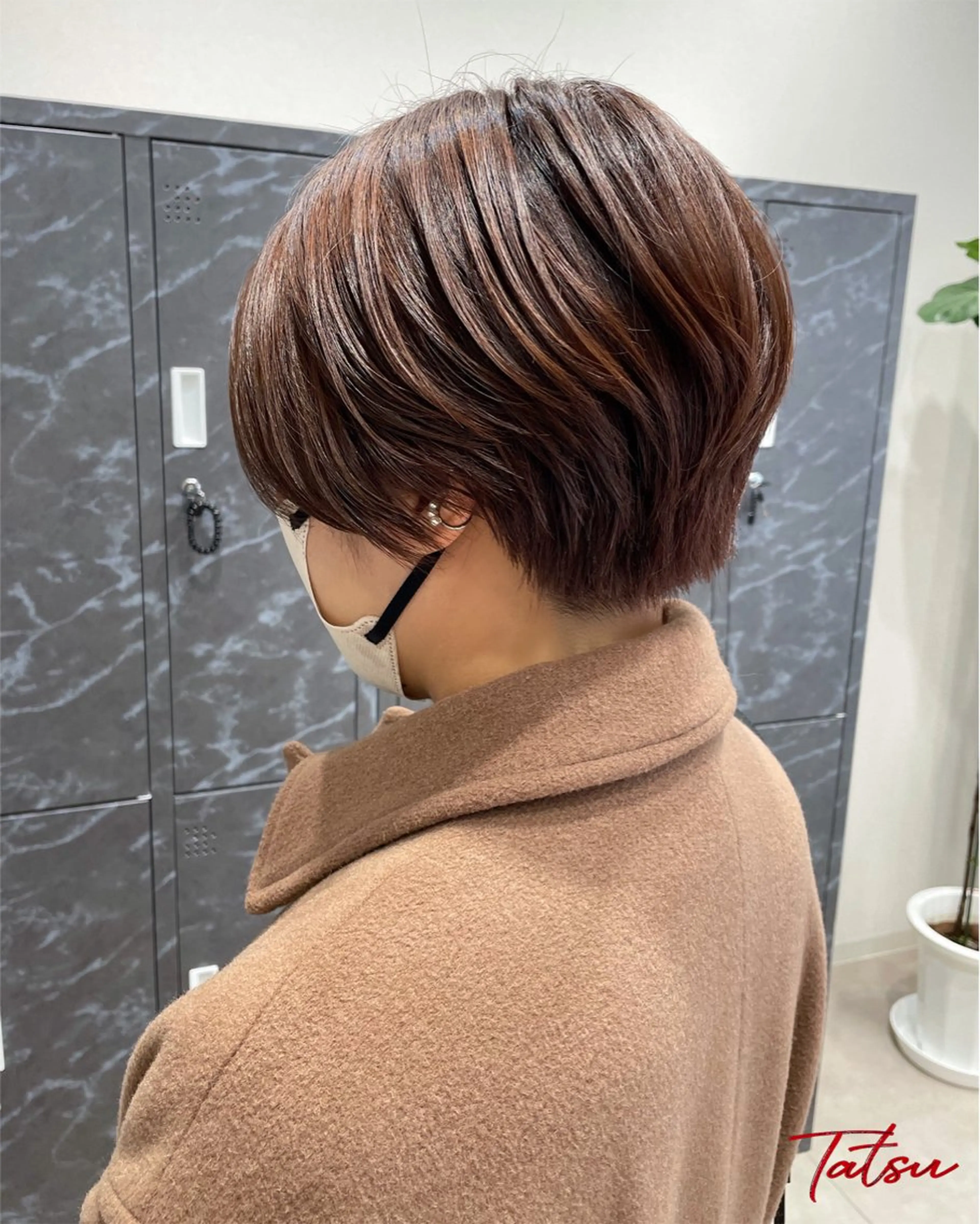 ショート カット トリートメント Tatsu/newi 大分 ハイトーンのヘアスタイル
