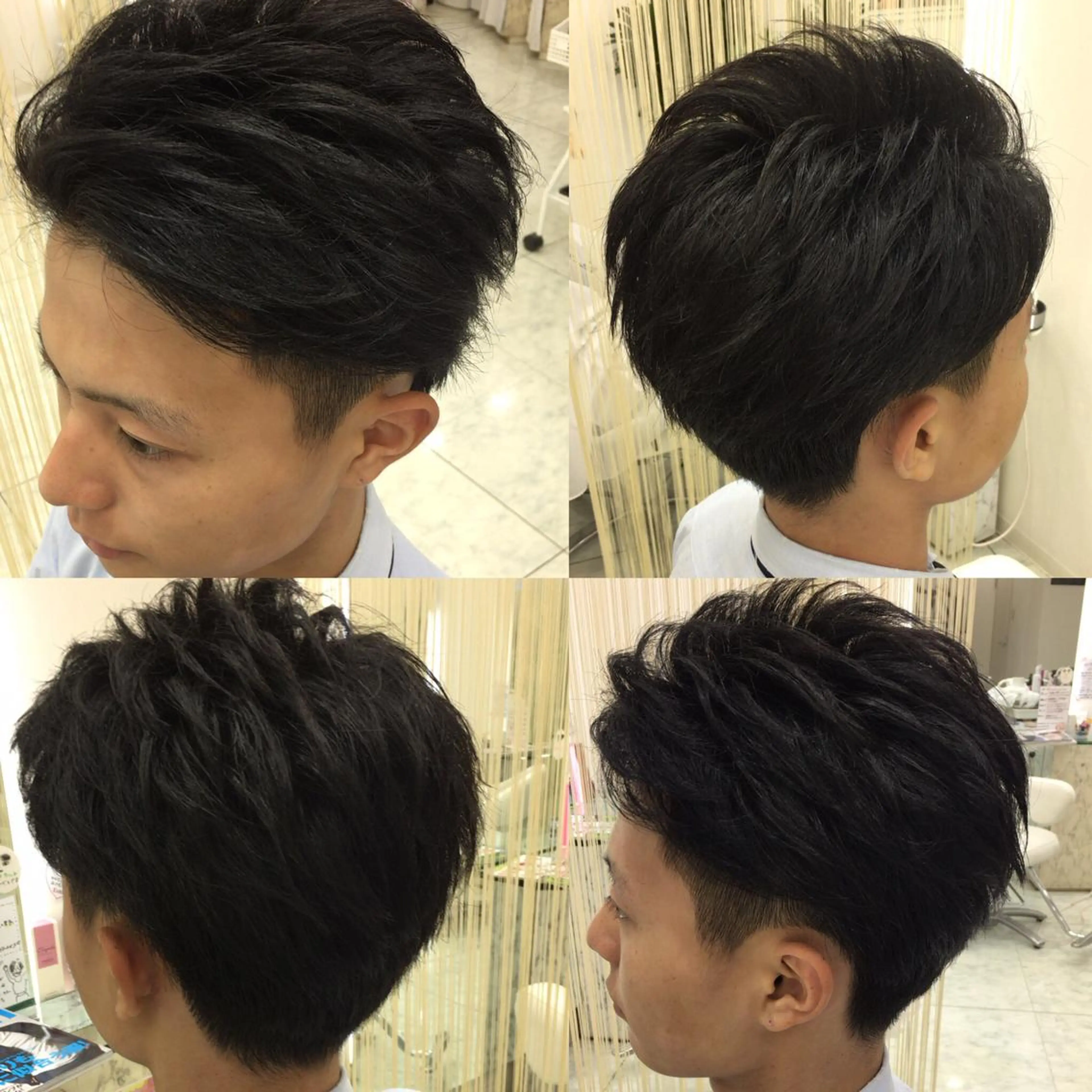 ショート メンズ 七三 ツーブロック 佐藤 祥太のヘアスタイル