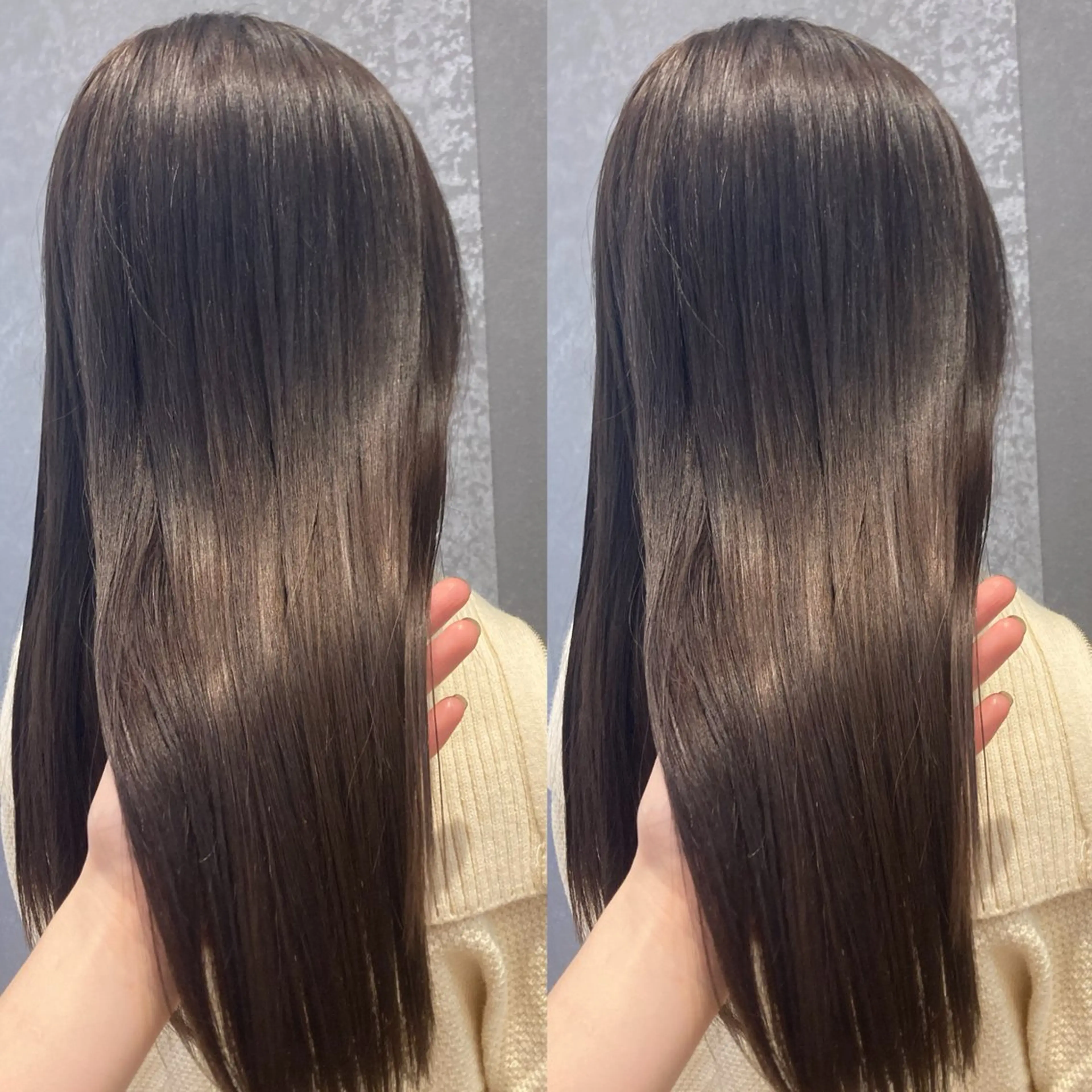 セミロング カラー schon所属・み うのヘアスタイル