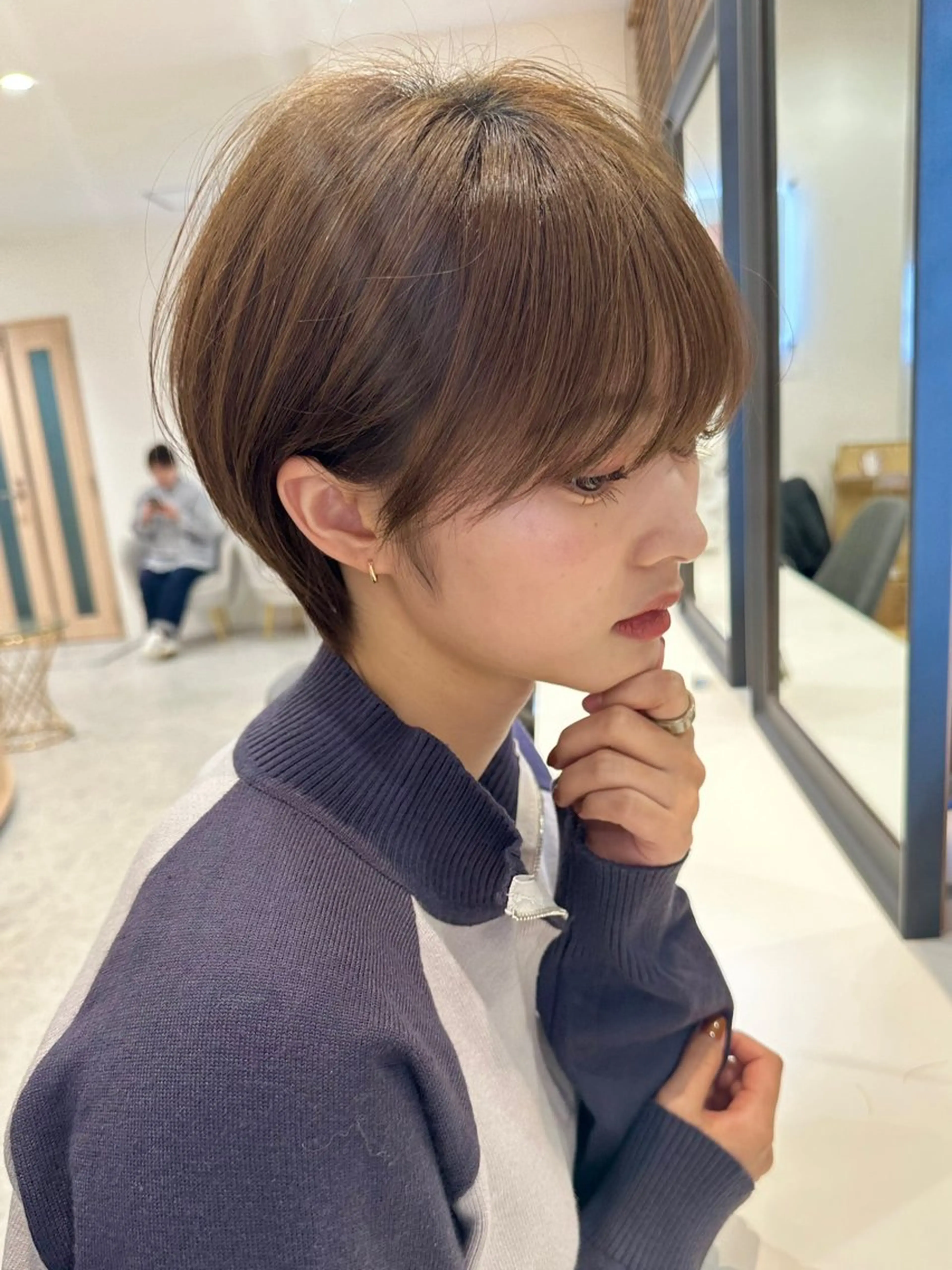 ショート けいし🐬ボブ ショート艶髪カラー✨のヘアスタイル