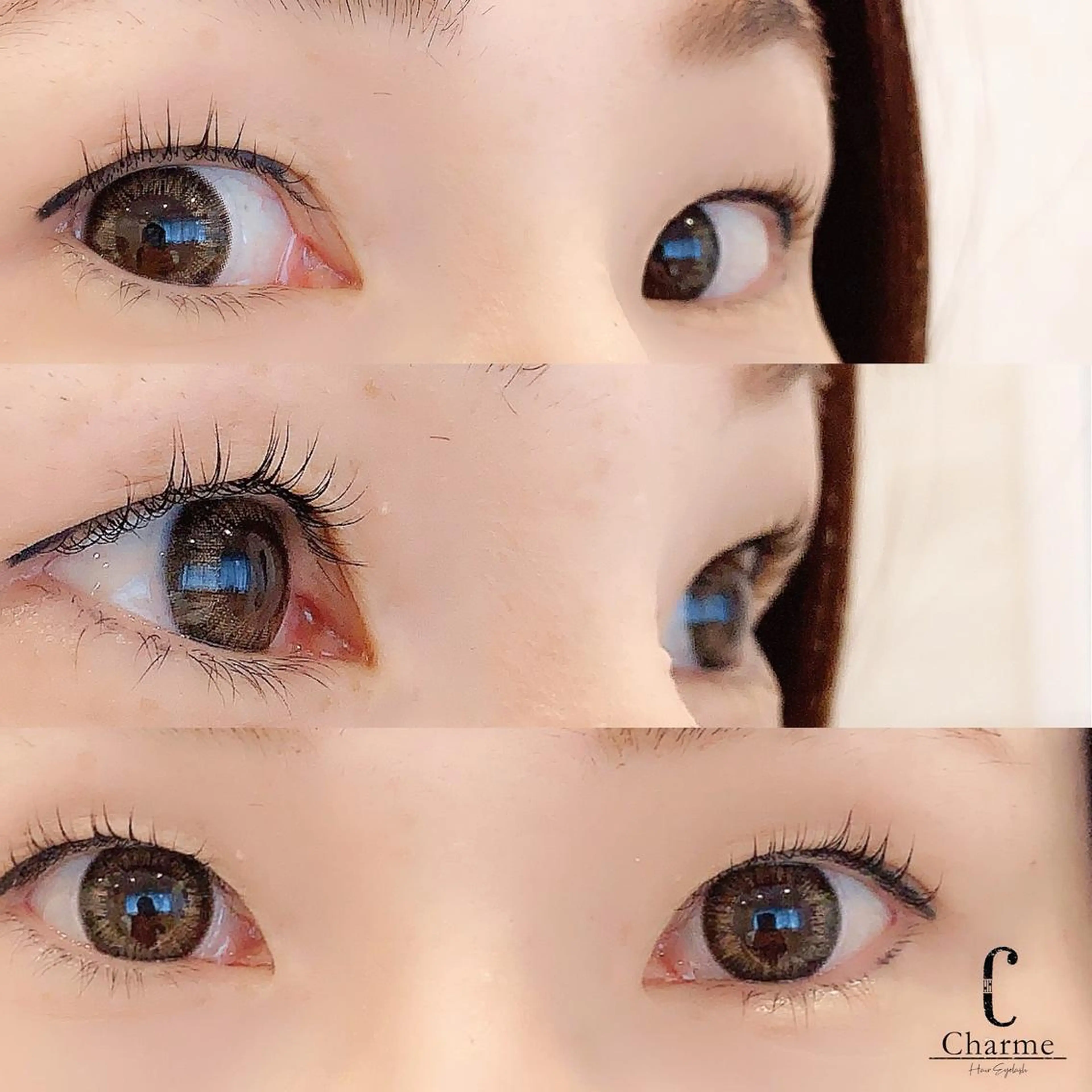 マツエク・マツパ アッパーリフトカール 完全個室‼︎Charme(シャルム)美容室併設eyelashサロン所属・【Charme 】 シャルムのマツエク・マツパデザイン