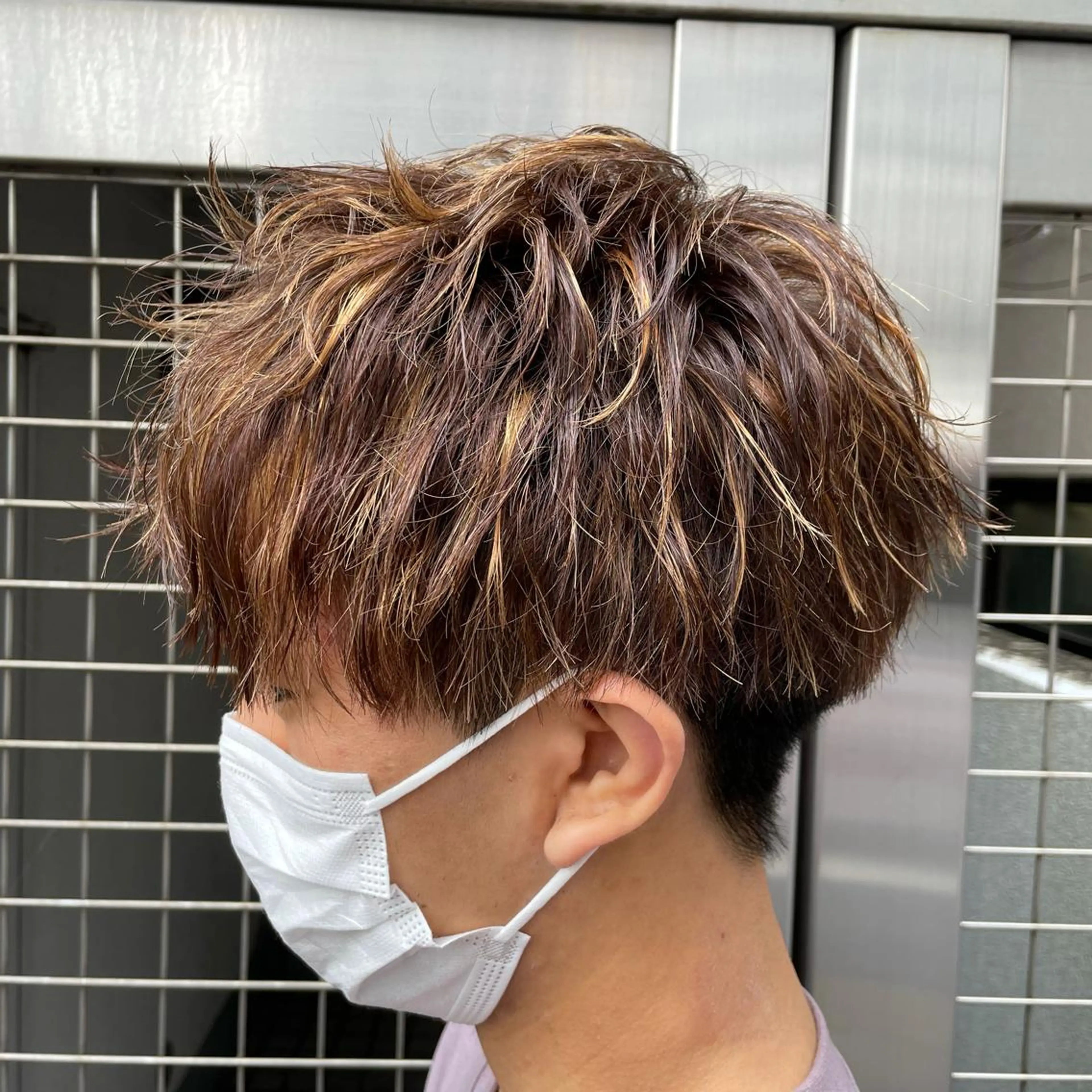 ショート カラー メンズ 【メンズ縮毛矯正】 田中秀斗のヘアスタイル