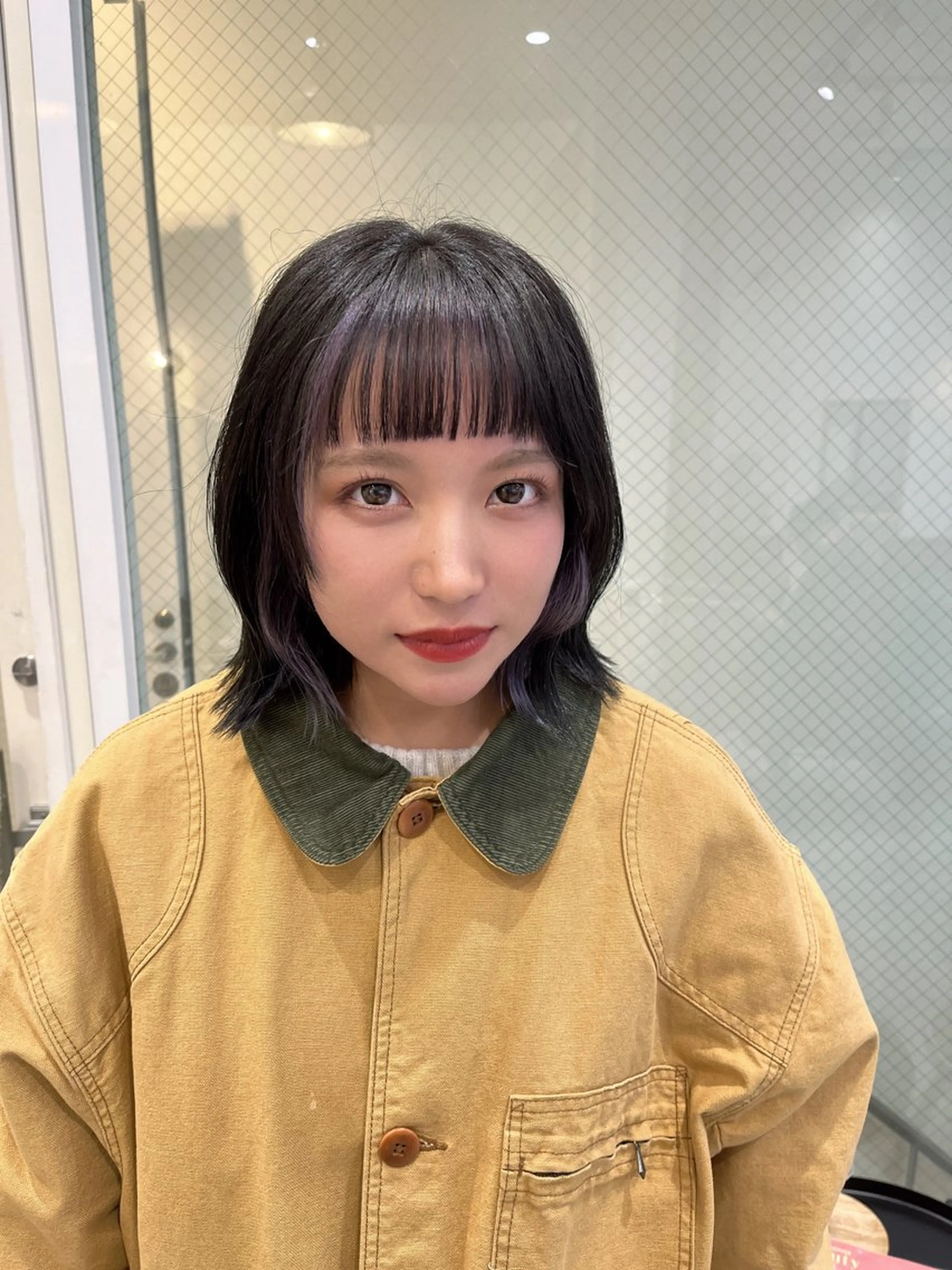 ミディアム カラー カット ヘアカラー AMI🎀韓国ヘア keshiki大名のヘアスタイル