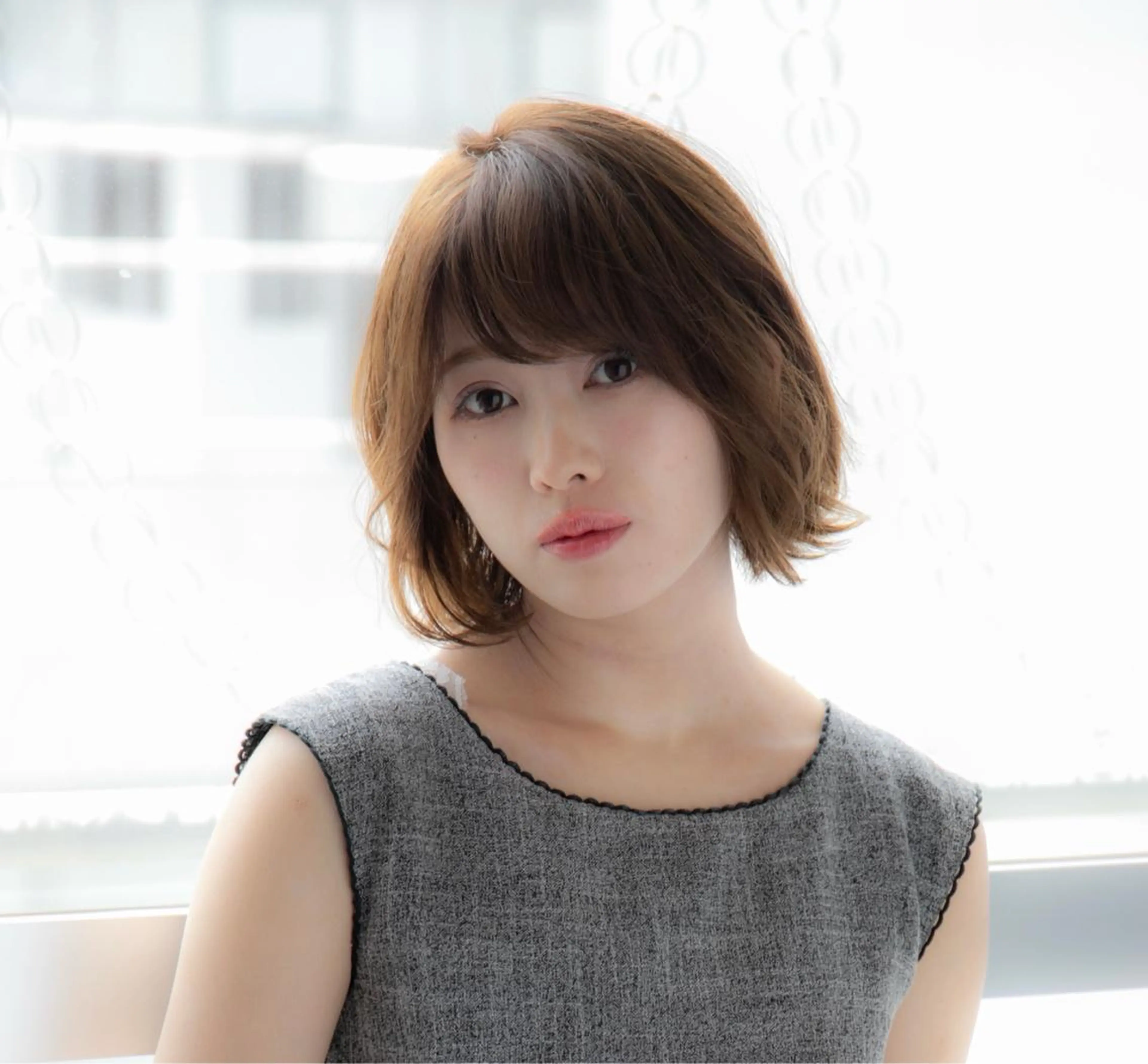 ミディアム カラー パーマ ヘアアレンジ ネイル マツエク・マツパ 🩵美艶髪×透明感 カラー×質感再生💚のヘアスタイル