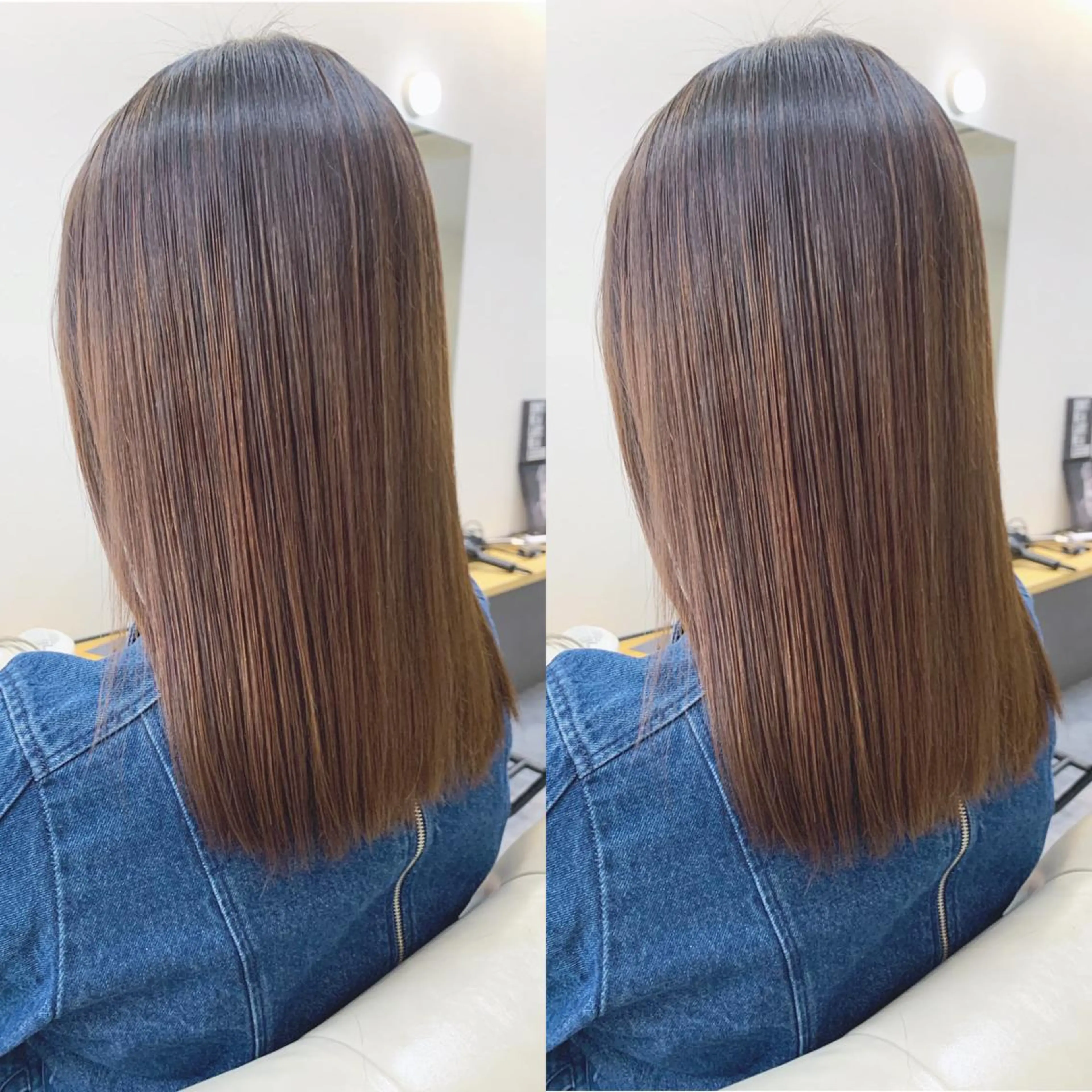 セミロング 髪質改善 カット 縮毛矯正 H所属・H (エイチ) 烏丸御池店のヘアスタイル