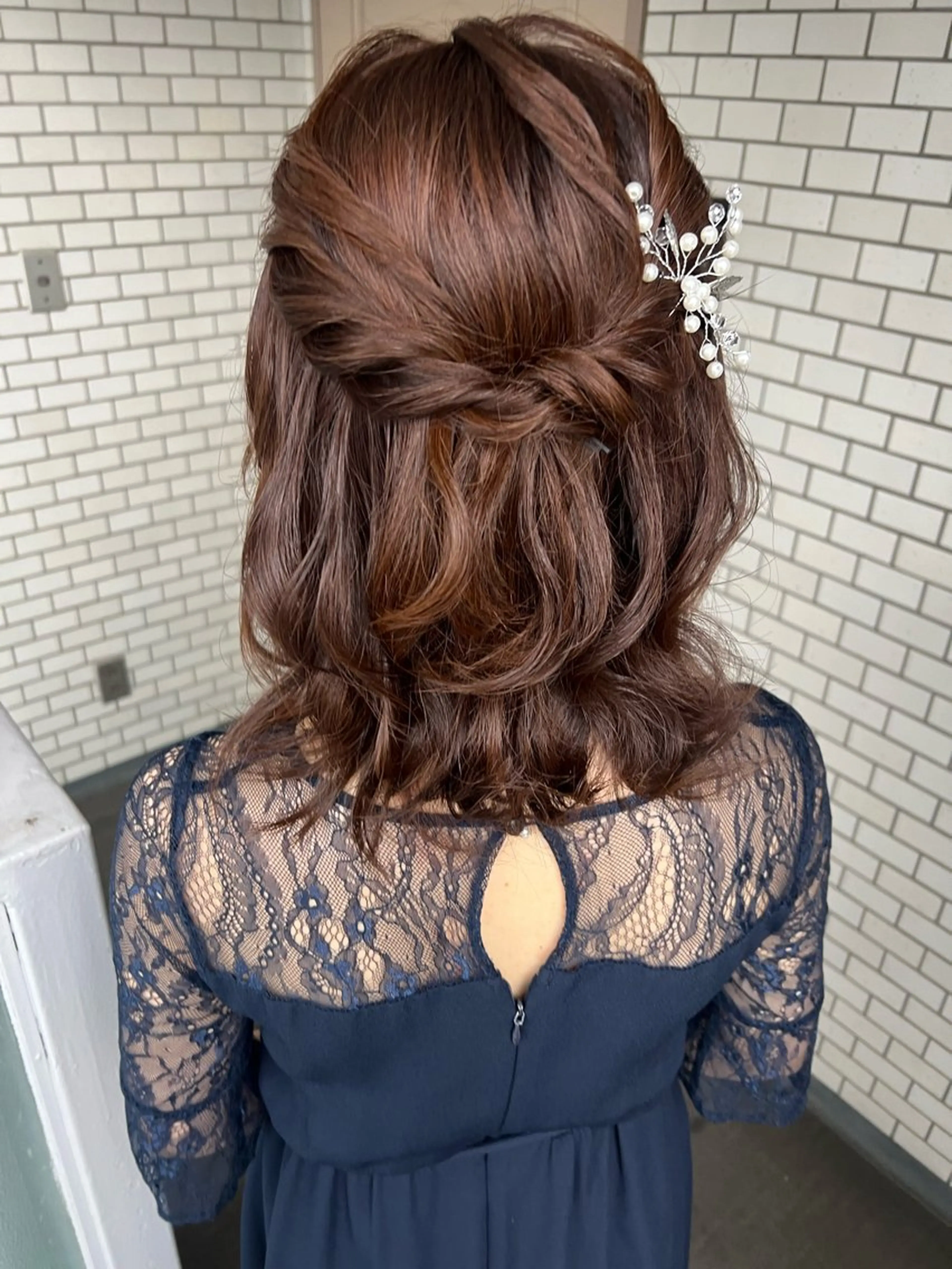 ヘアアレンジ ハーフアップ ヘアセット 大人可愛いヘアメイク 💋🧚‍♀️しずかのヘアスタイル