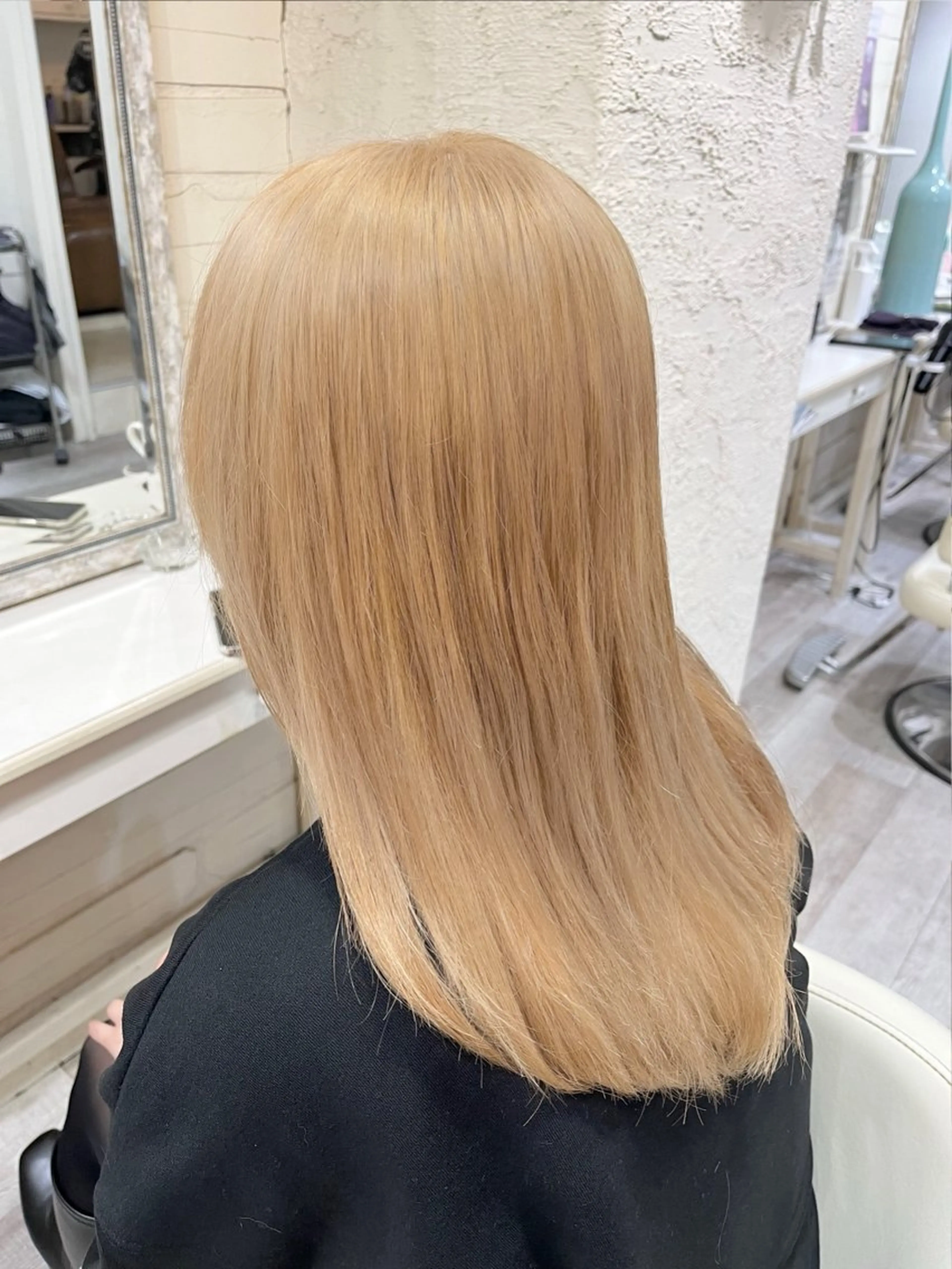 ロング カラー ブリーチ ブロンド カット ヘアカラー カラー特化美容師 なかもと たつひろのヘアスタイル