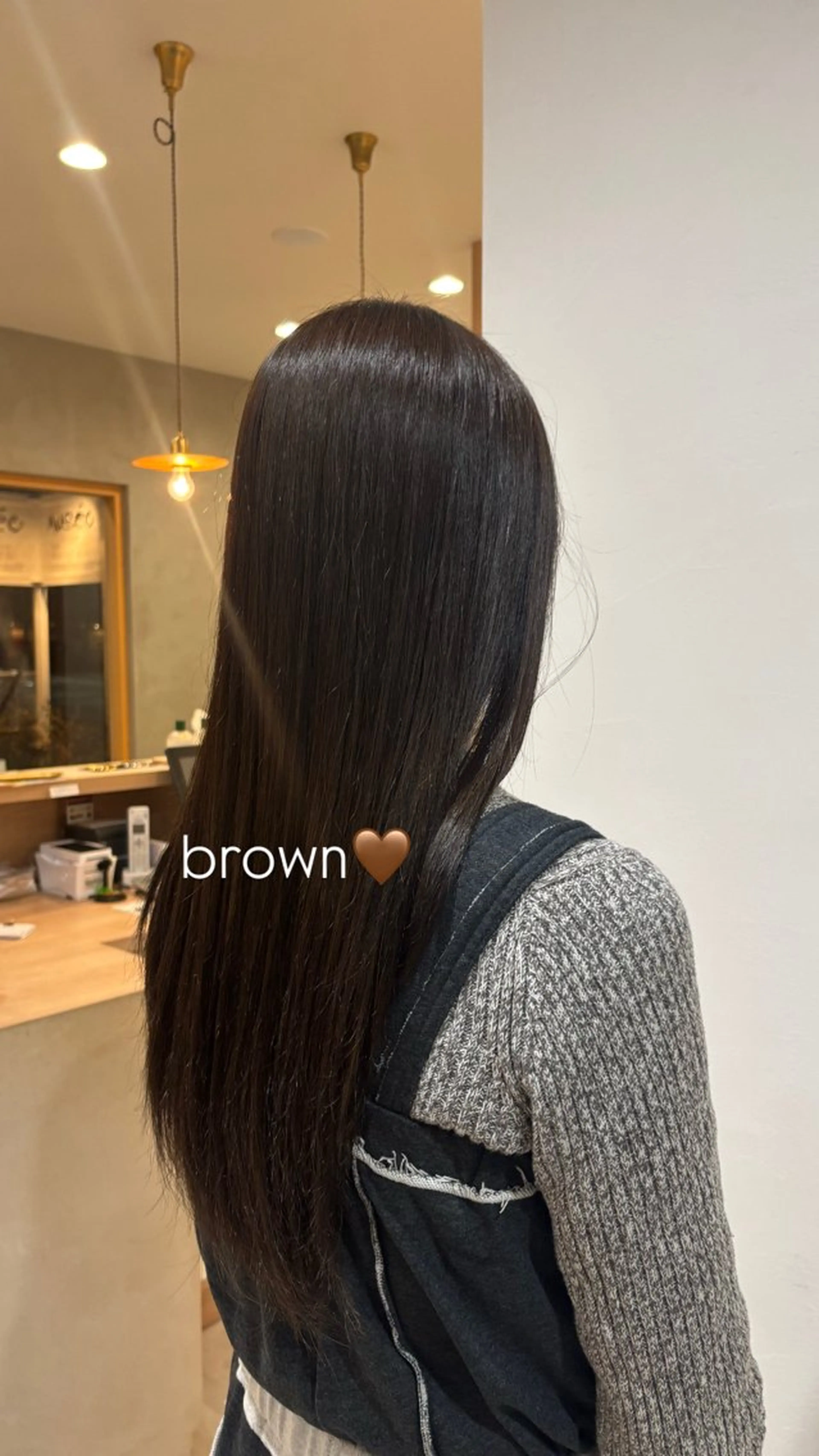 ロング カラー ブラウンカラー ヘアカラー 服部　心春 ｜カラーモデル募集のヘアスタイル