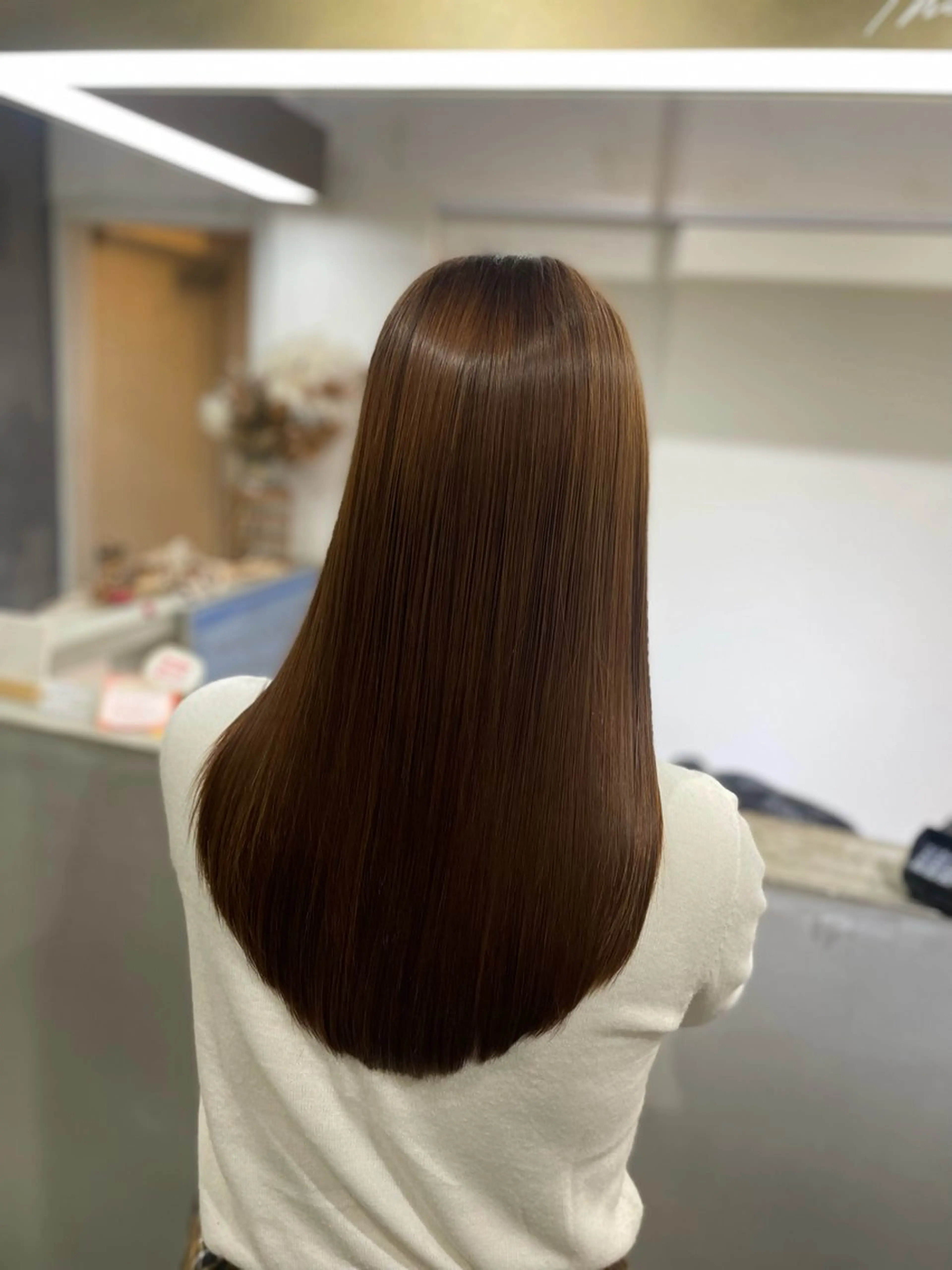 ロング カラー 髪質改善 トリートメント レイヤー/艶カラー /髪質改善/高松のヘアスタイル