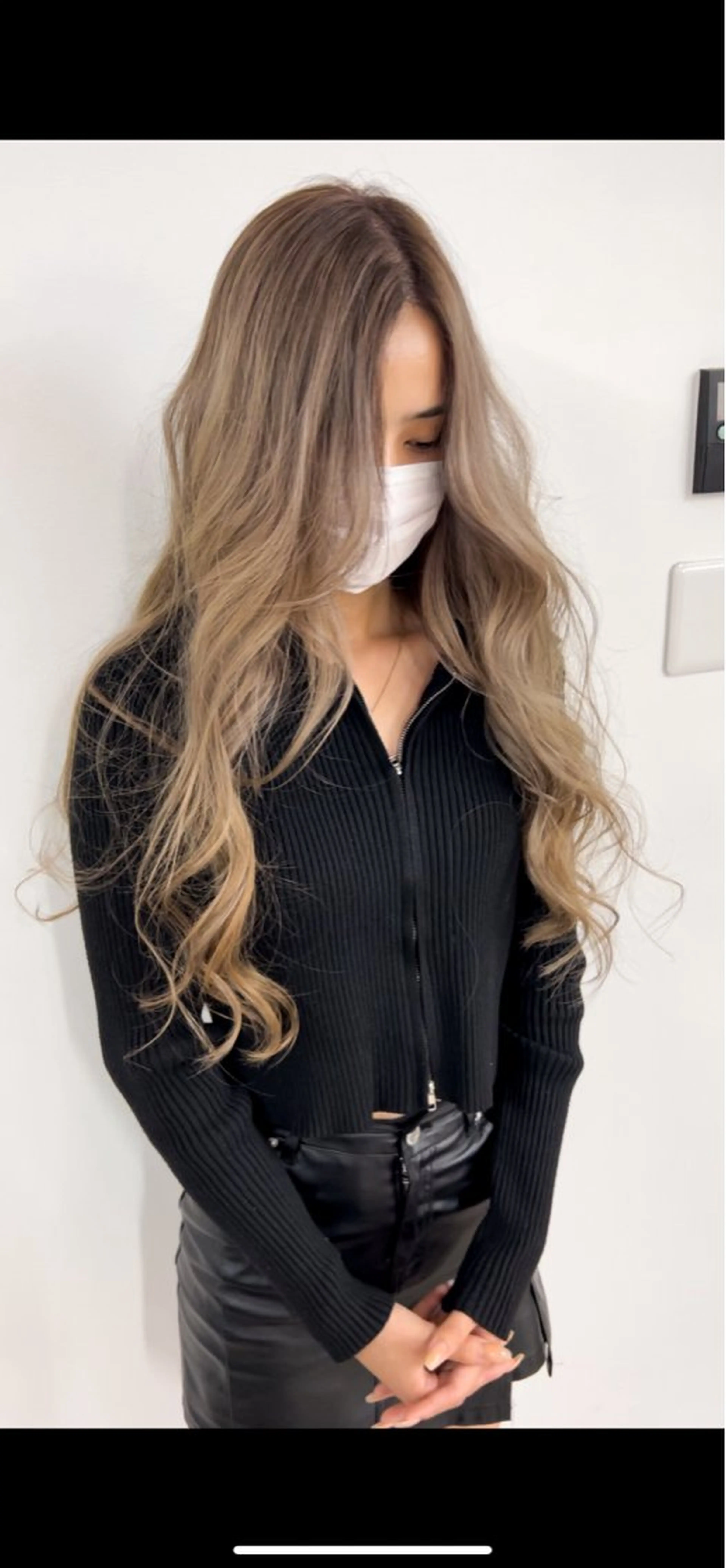 ロング カラー バレイヤージュ レイヤーカット ヘアカラー トリートメント 🥇近藤 恭輔🥇 Recharme新保のヘアスタイル