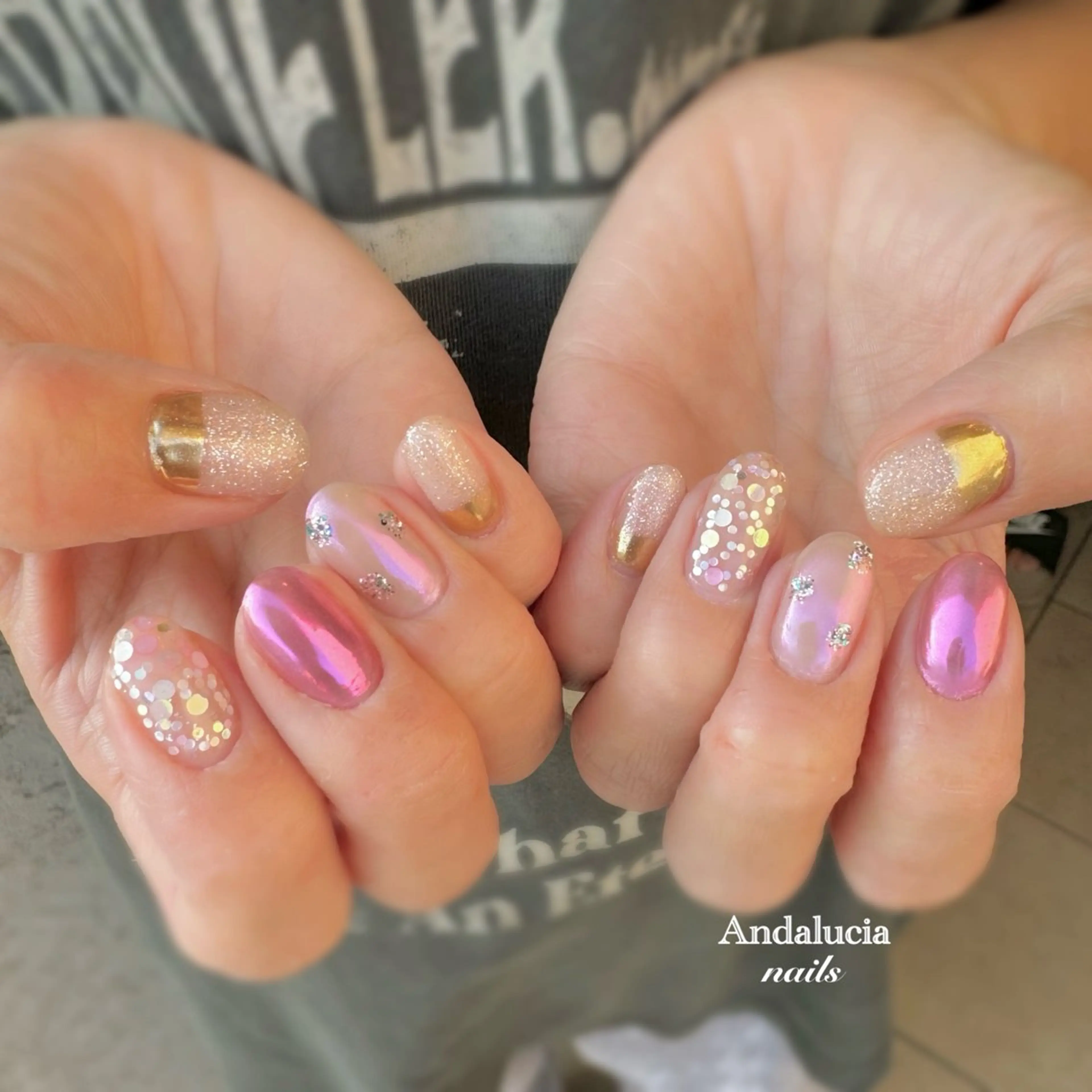 ネイル ニュアンスネイル ハンドネイル Andalucia nailsのネイルデザイン